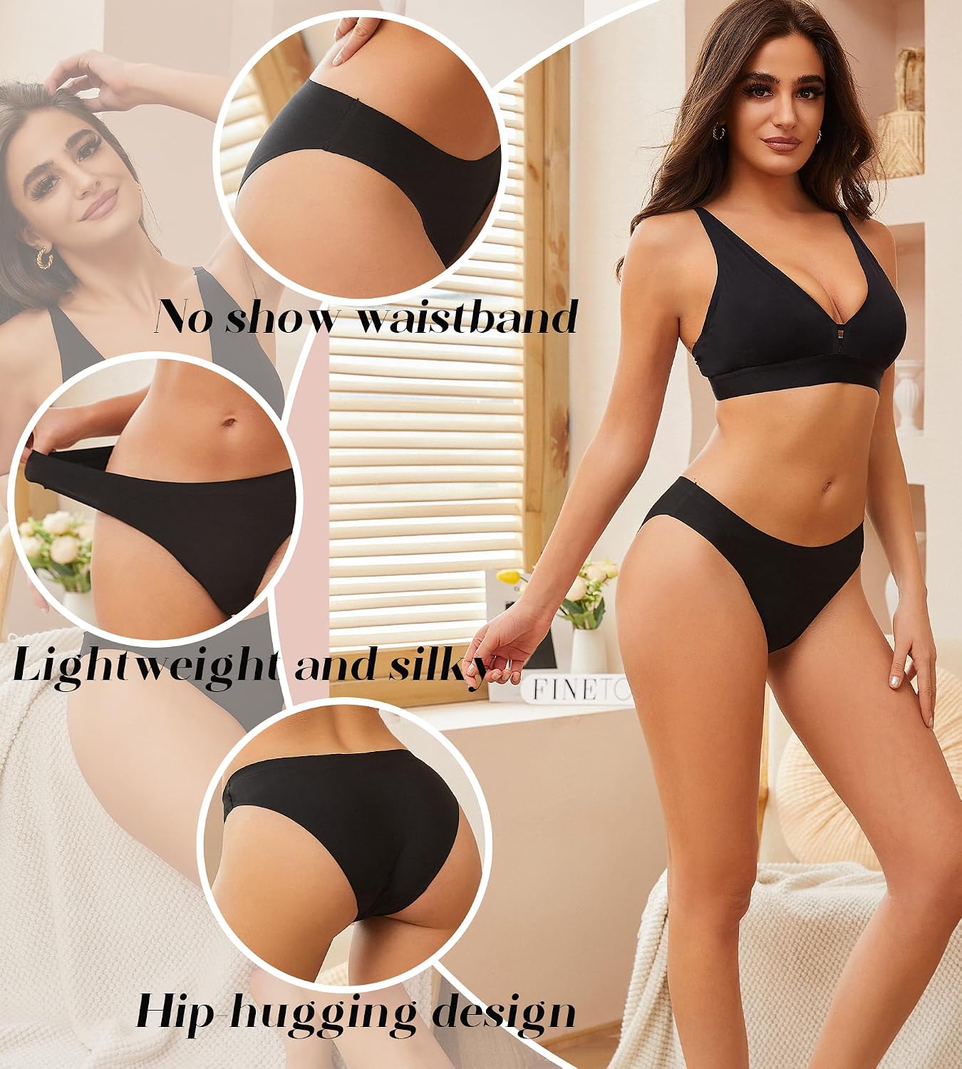 Sth Big Seamless No Show Cheeky Panties 6-Pack — image 5