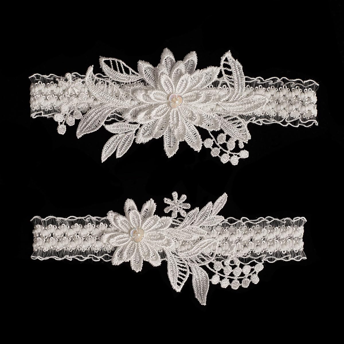 Aprildress 2-Piece Bridal Lace Garter Set — image 5