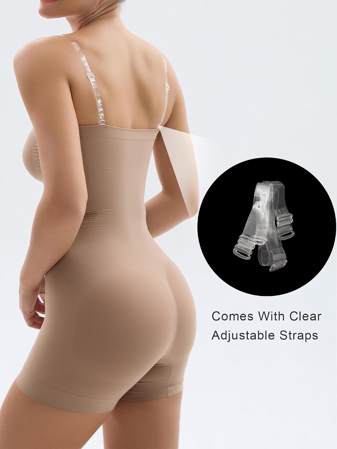 SHAPERX Strapless Seamless Tummy Control Shortie Bodysuit — image 4