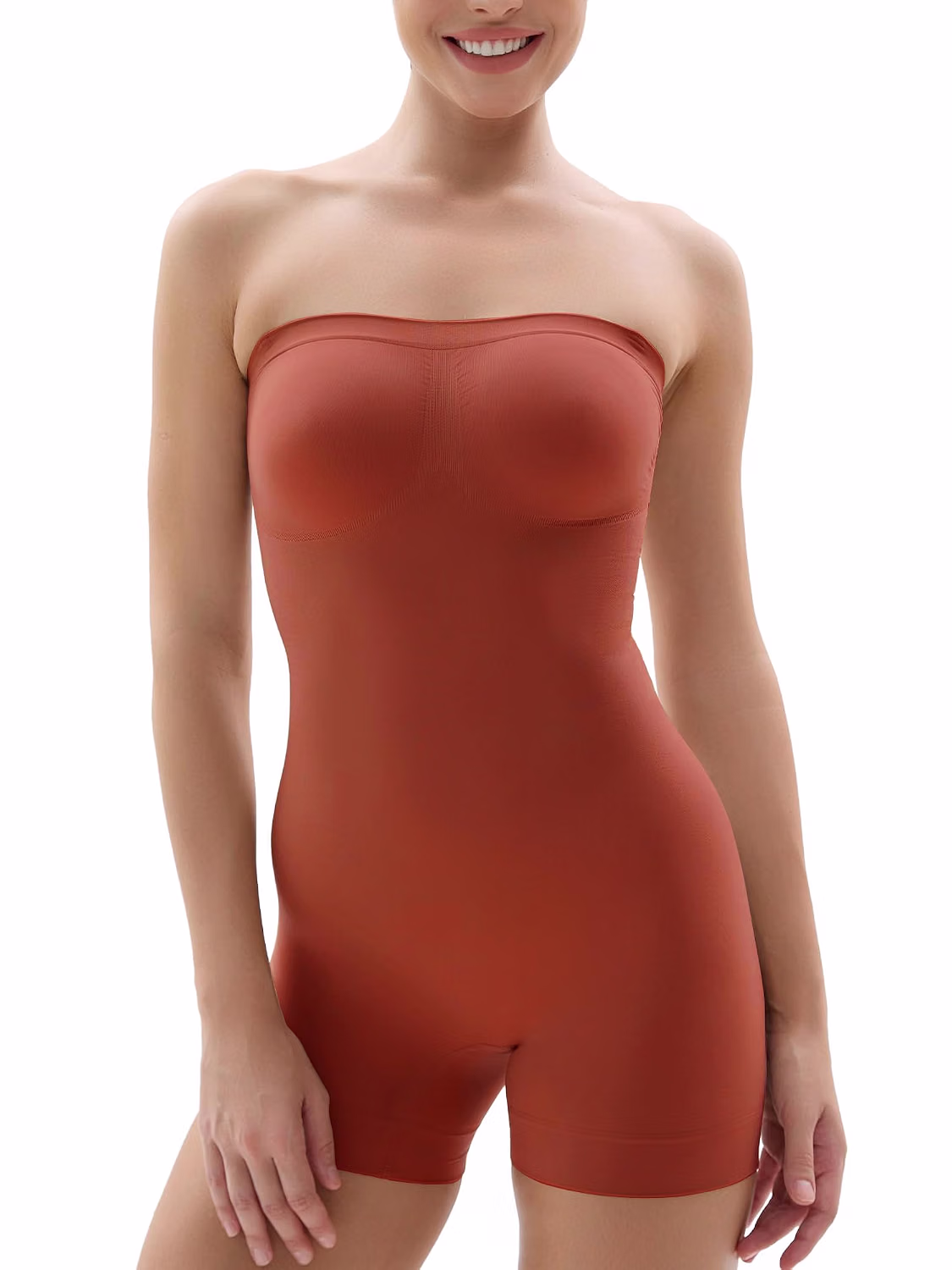SHAPERX Tummy Control Strapless Shortie Bodysuit — image 12