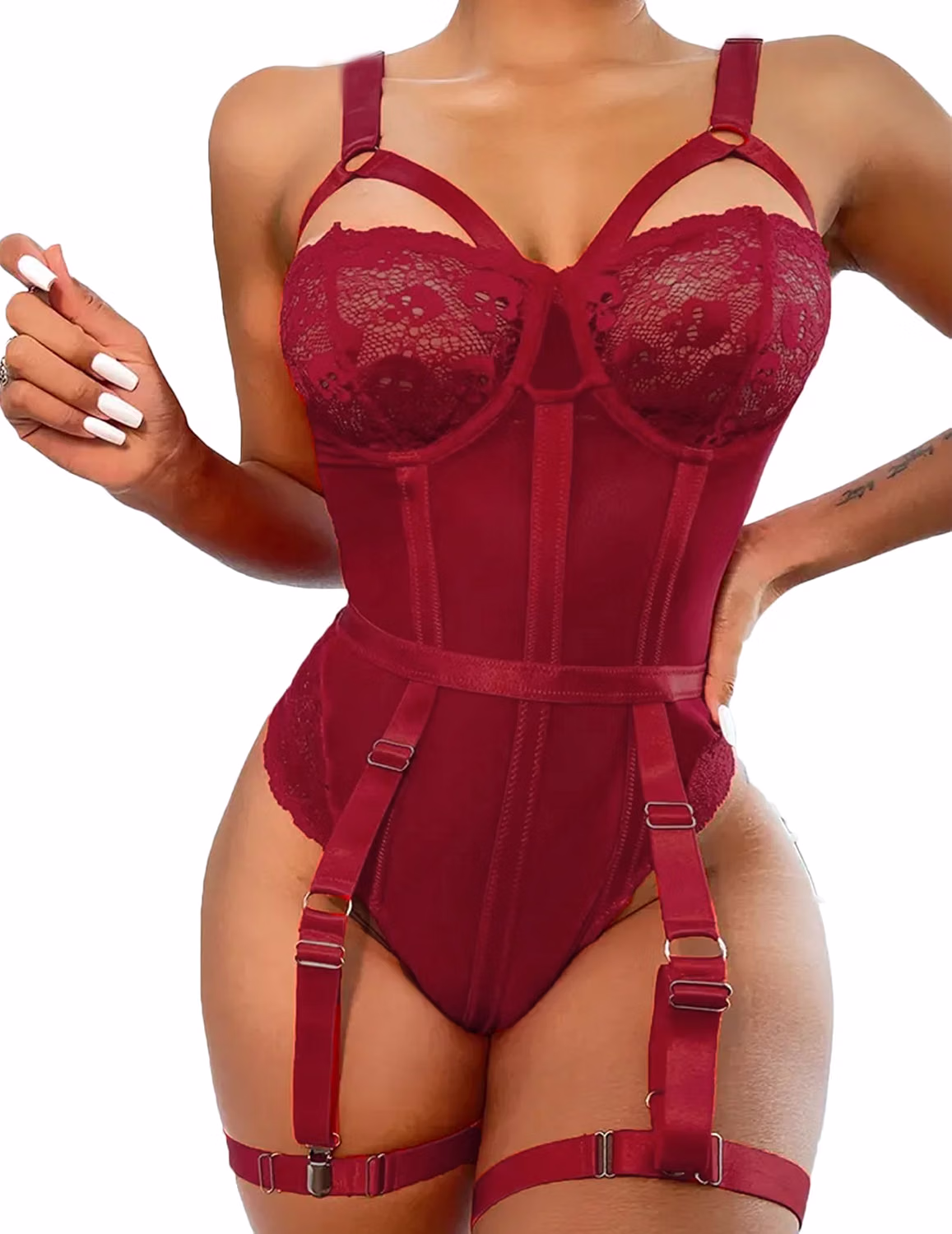 Avidlove Mesh Bodysuit with Garter Teddy — image 10
