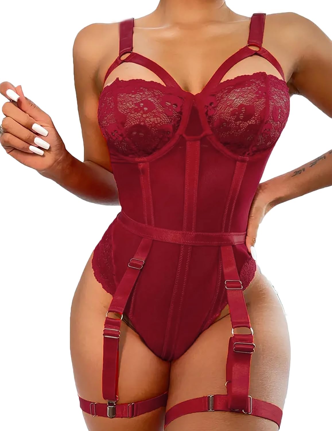 Avidlove Mesh Bodysuit with Garter Teddy — image 10