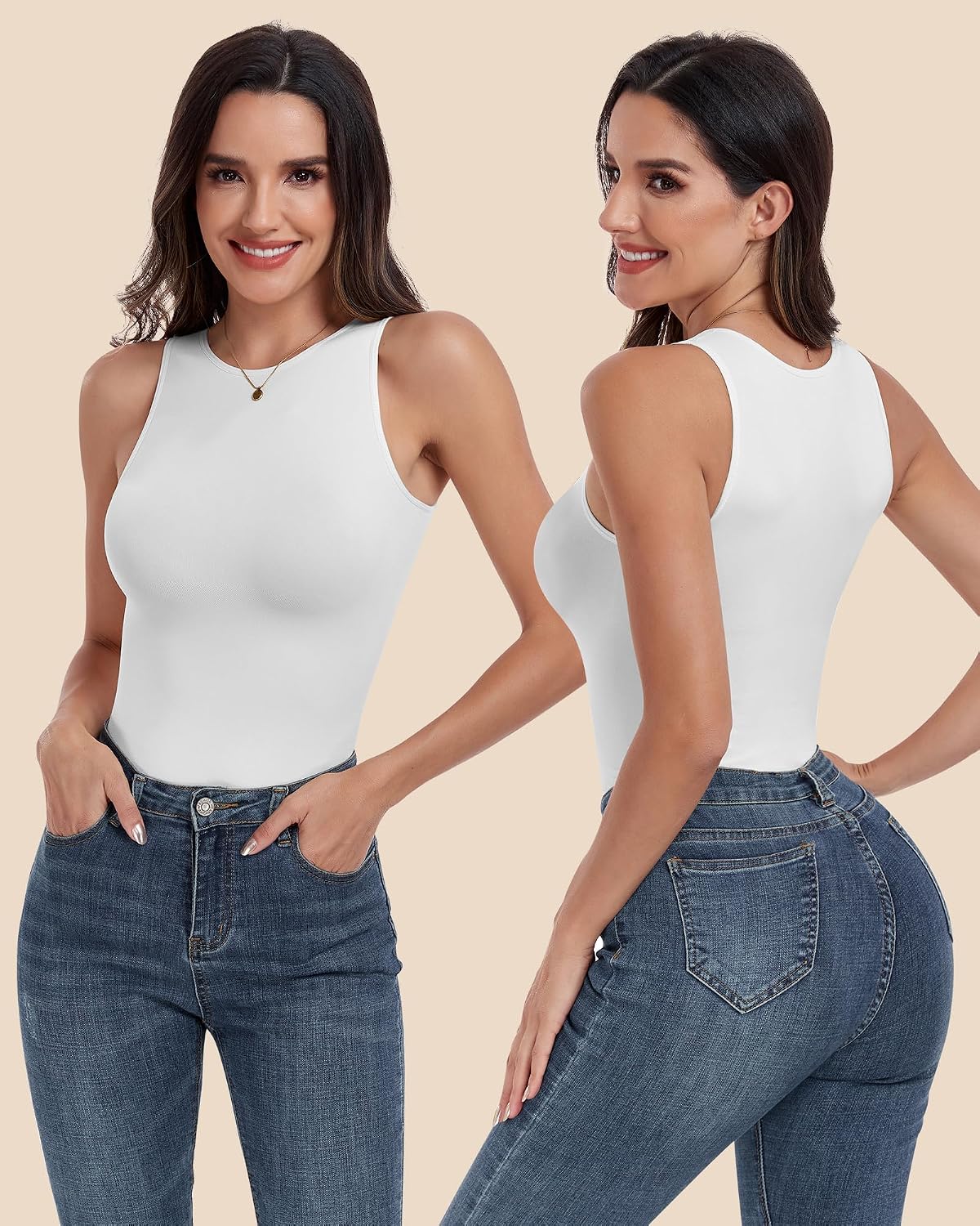 EUIZOU Seamless Tummy Control Tank Top — image 2