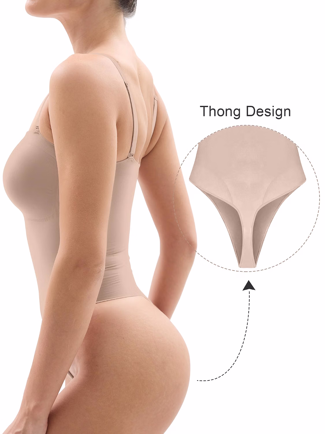 SHAPERX Strapless Seamless Tummy Control Bodysuit — image 2