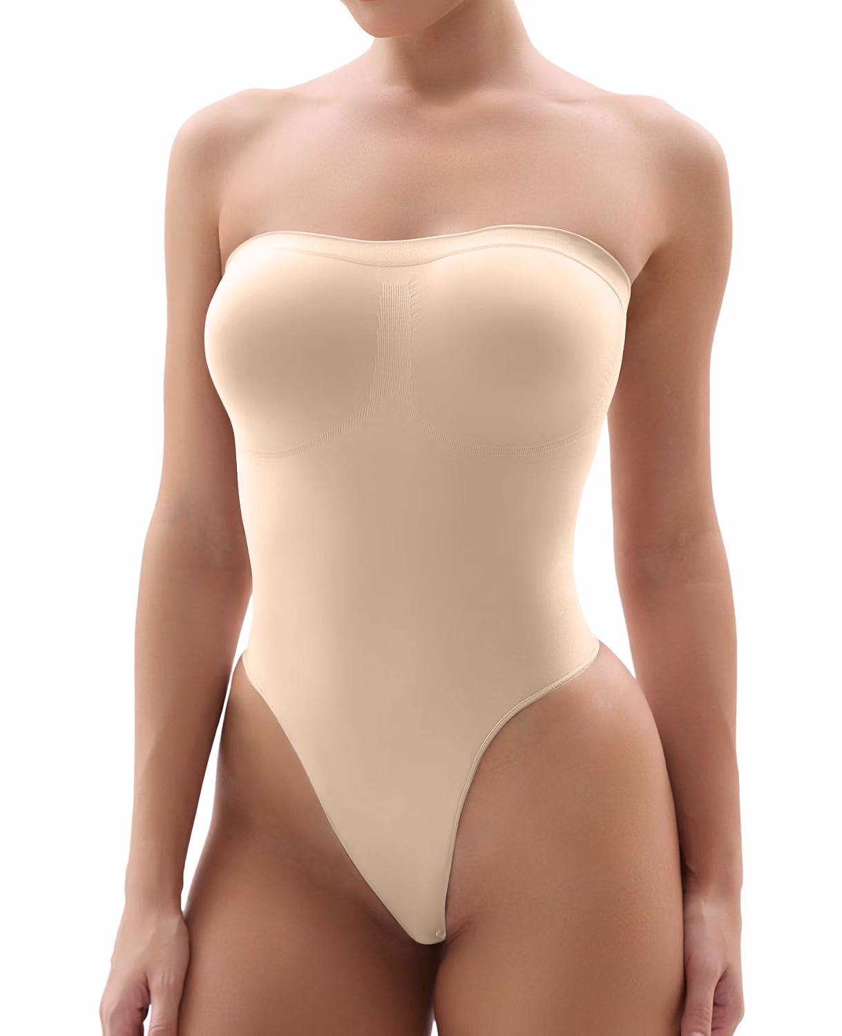 SHAPERX Strapless Seamless Tummy Control Bodysuit — image 8