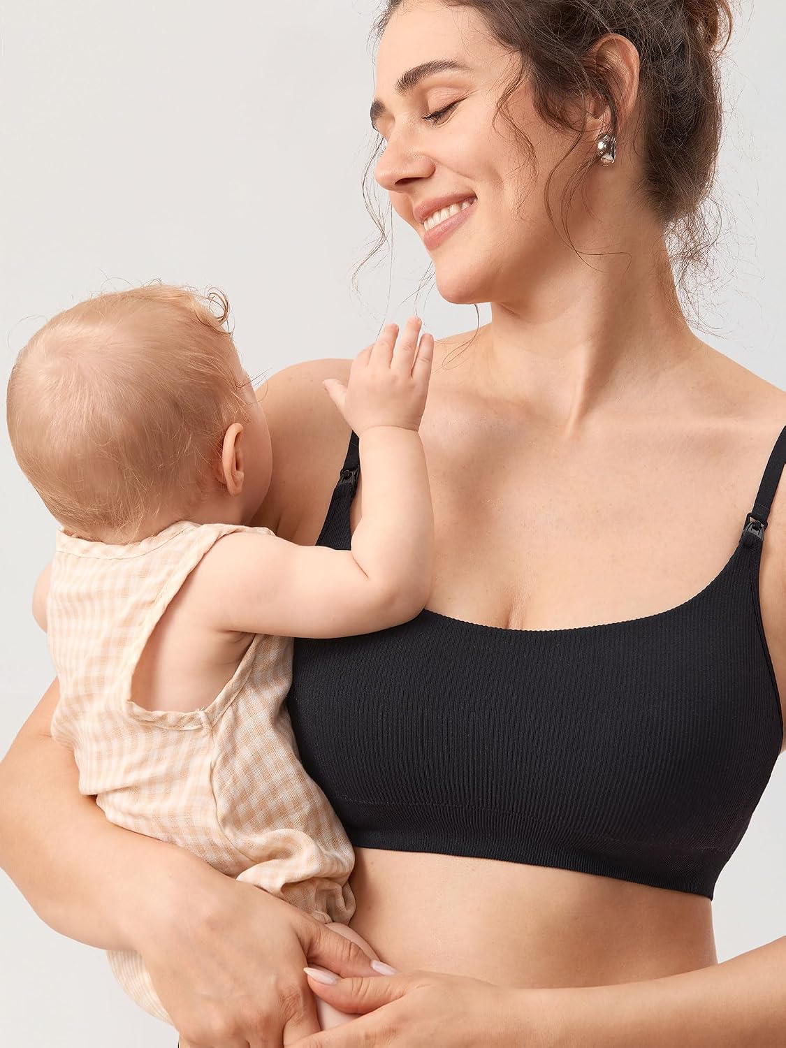 MOMANDA Ribbed Nursing Bra for Breastfeeding — image 2