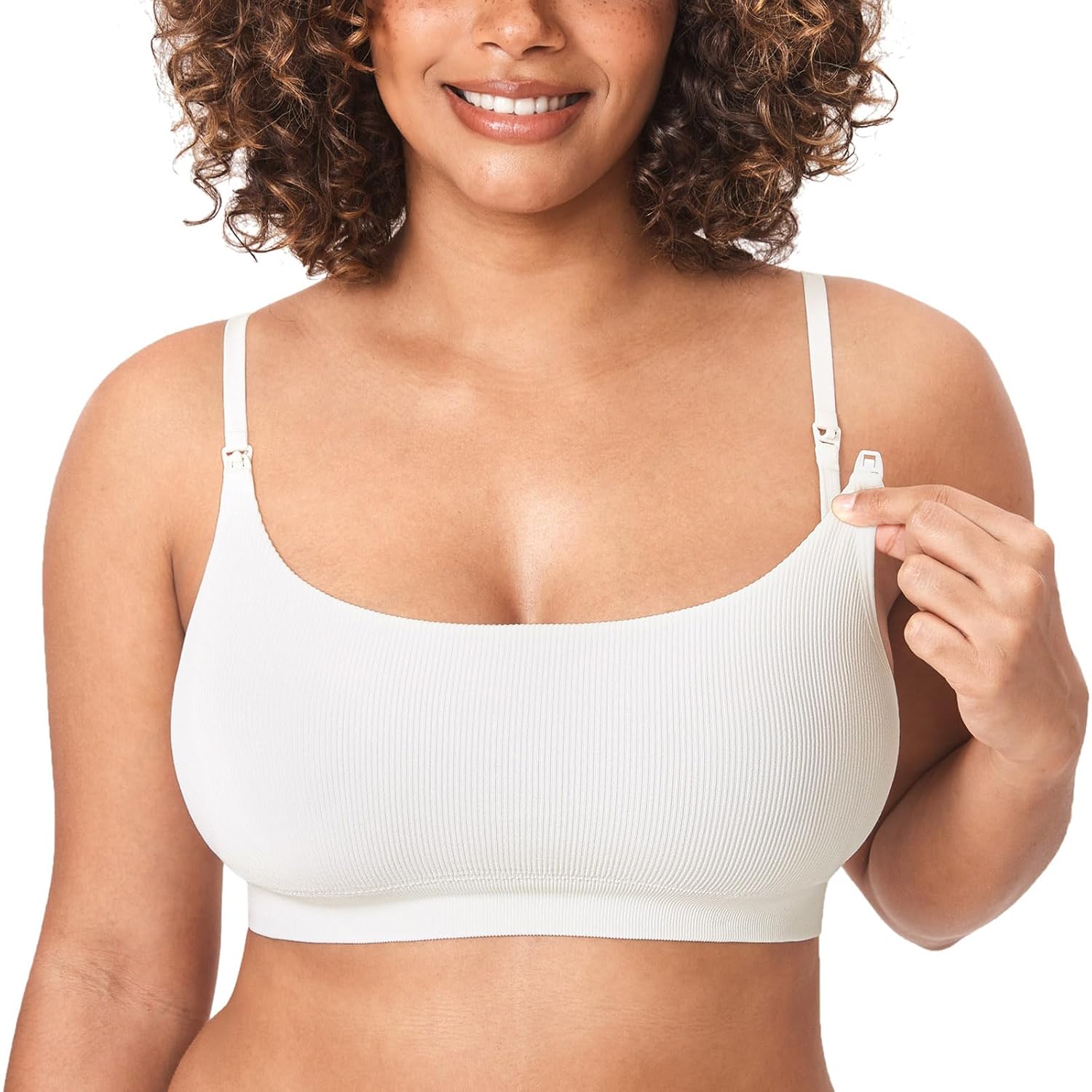 MOMANDA Ribbed Nursing Bra for Breastfeeding — image 10