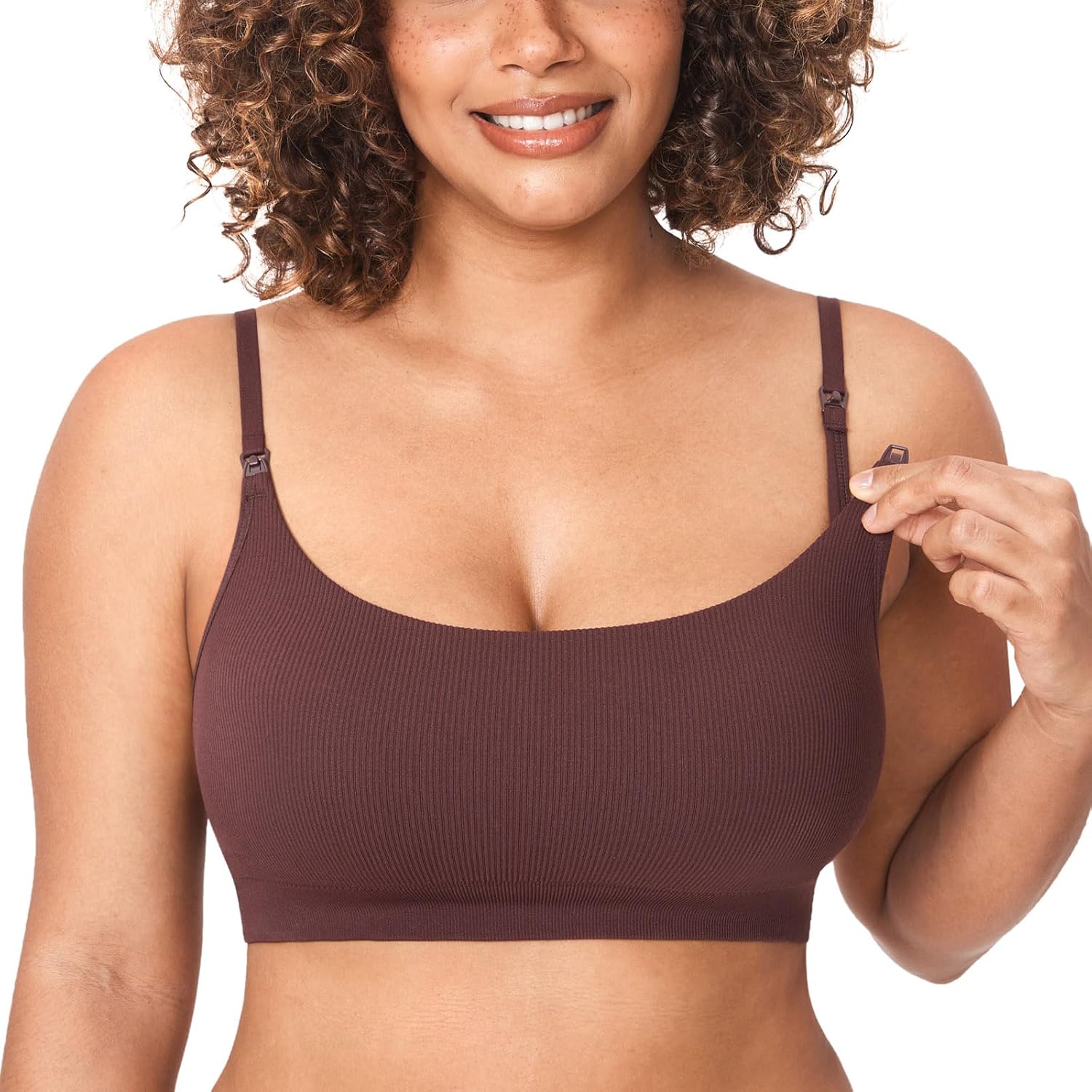 MOMANDA Ribbed Nursing Bra for Breastfeeding — image 12