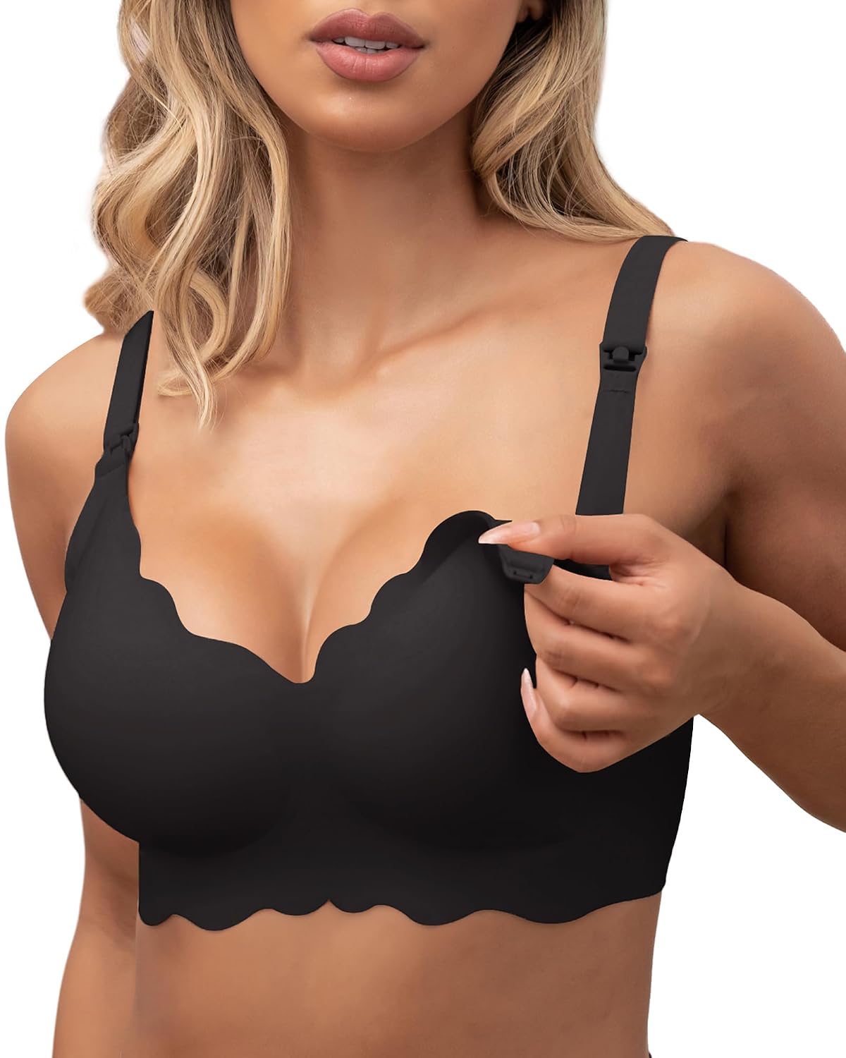 As Fairy Scalloped Wireless Nursing Maternity Bra