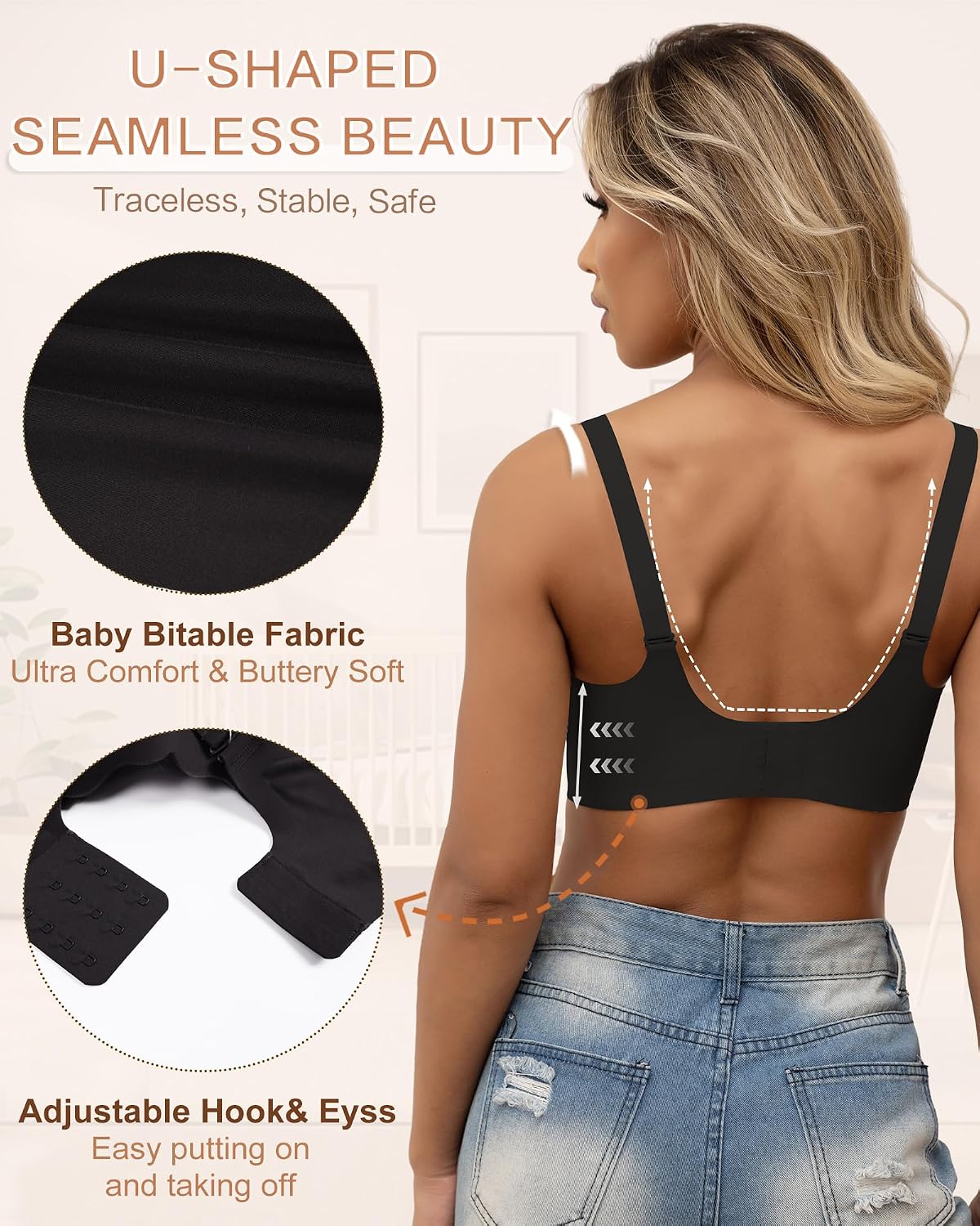 As Fairy Scalloped Wireless Nursing Maternity Bra — image 3
