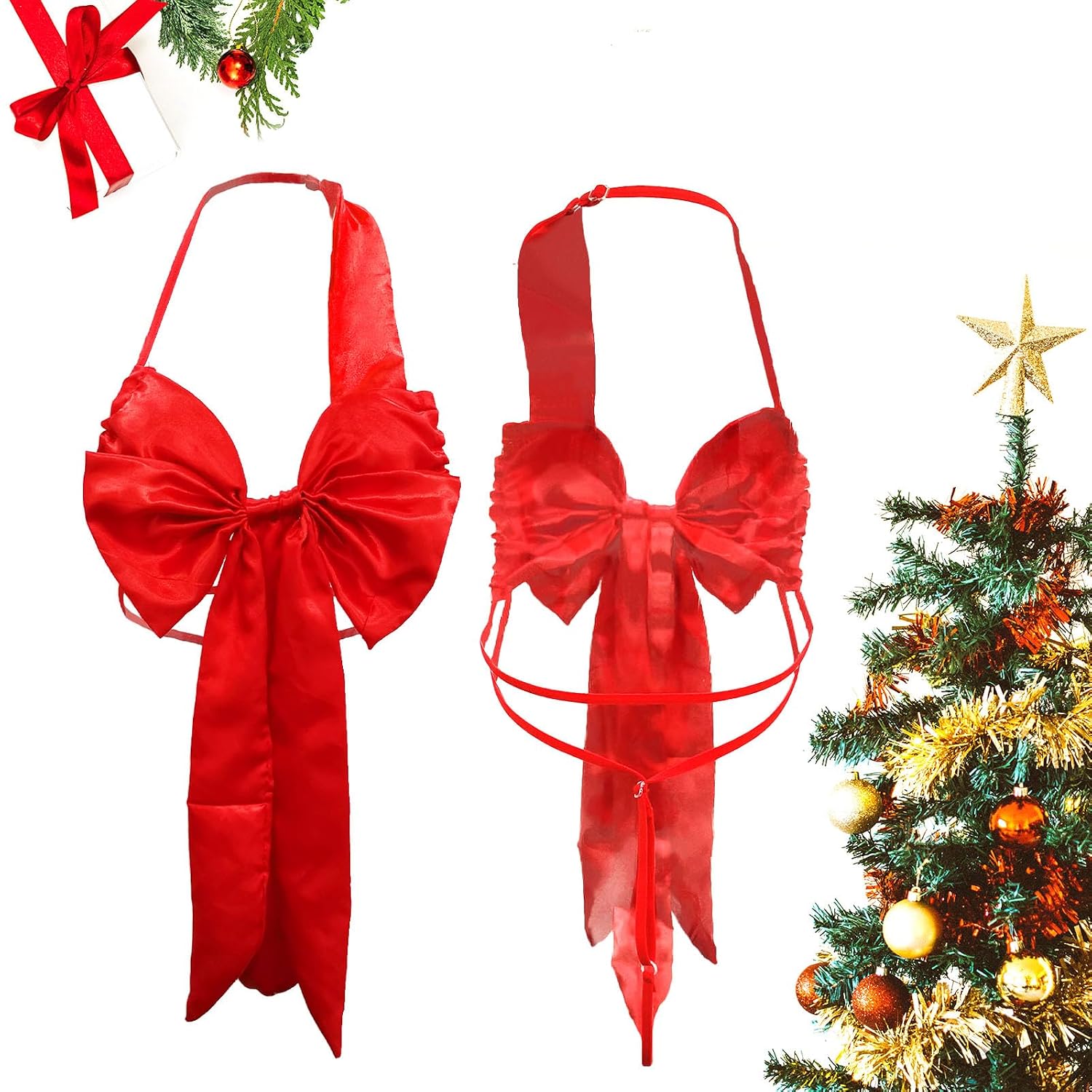 NewBull Satin Babydoll Teddy Bodysuit with Bow — image 6