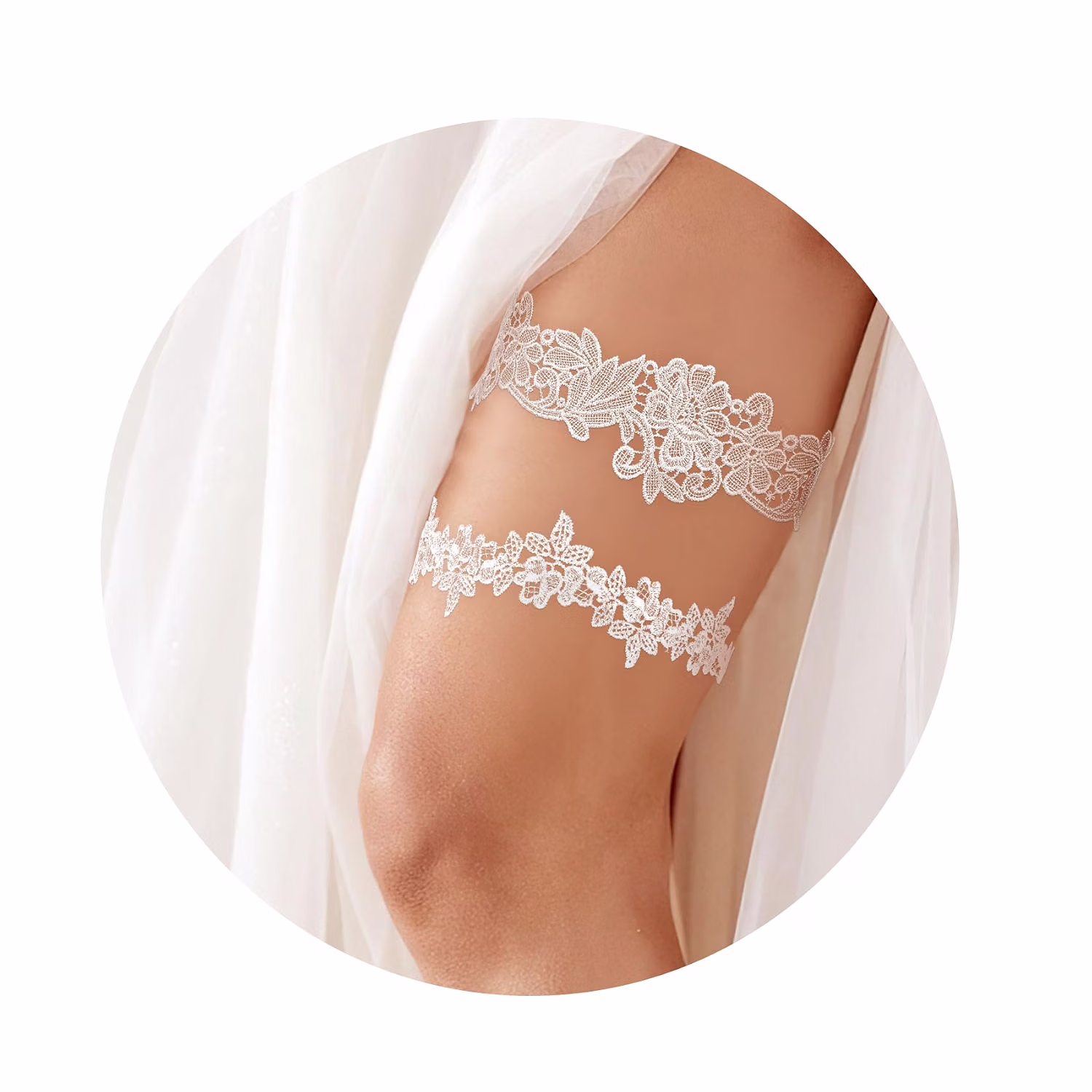 Kiopdse Wedding Garter Set for Bride