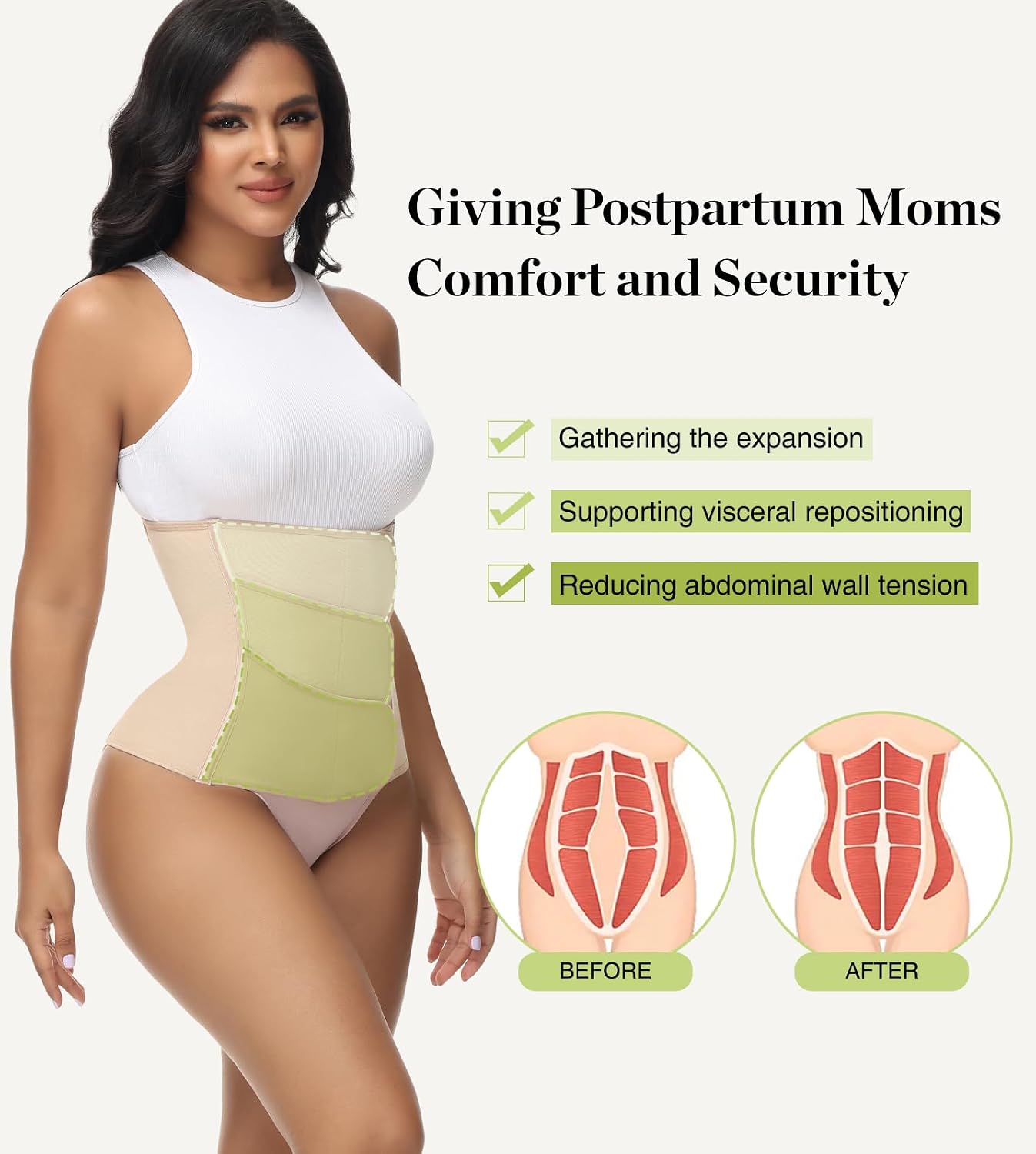SHAPSHE Postpartum Belly Band with Steel Bones — image 5