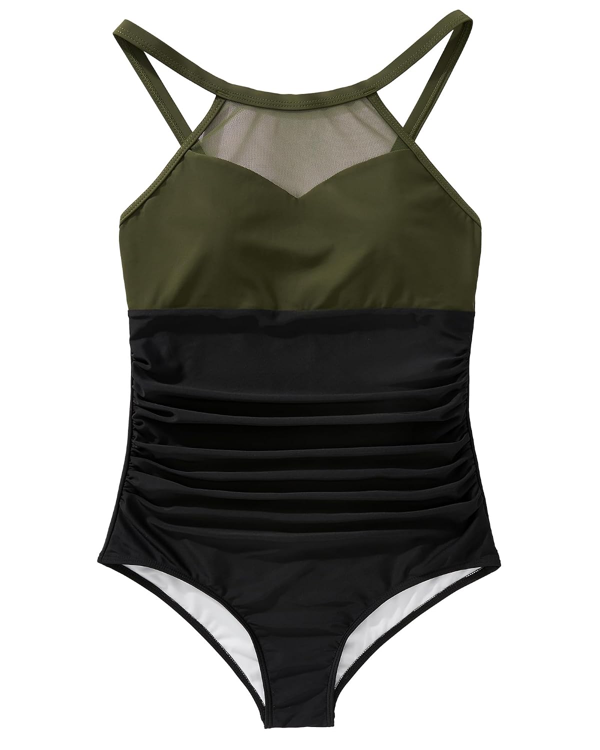 SUUKSESS Tummy Control Mesh High Neck Swimsuit — image 4