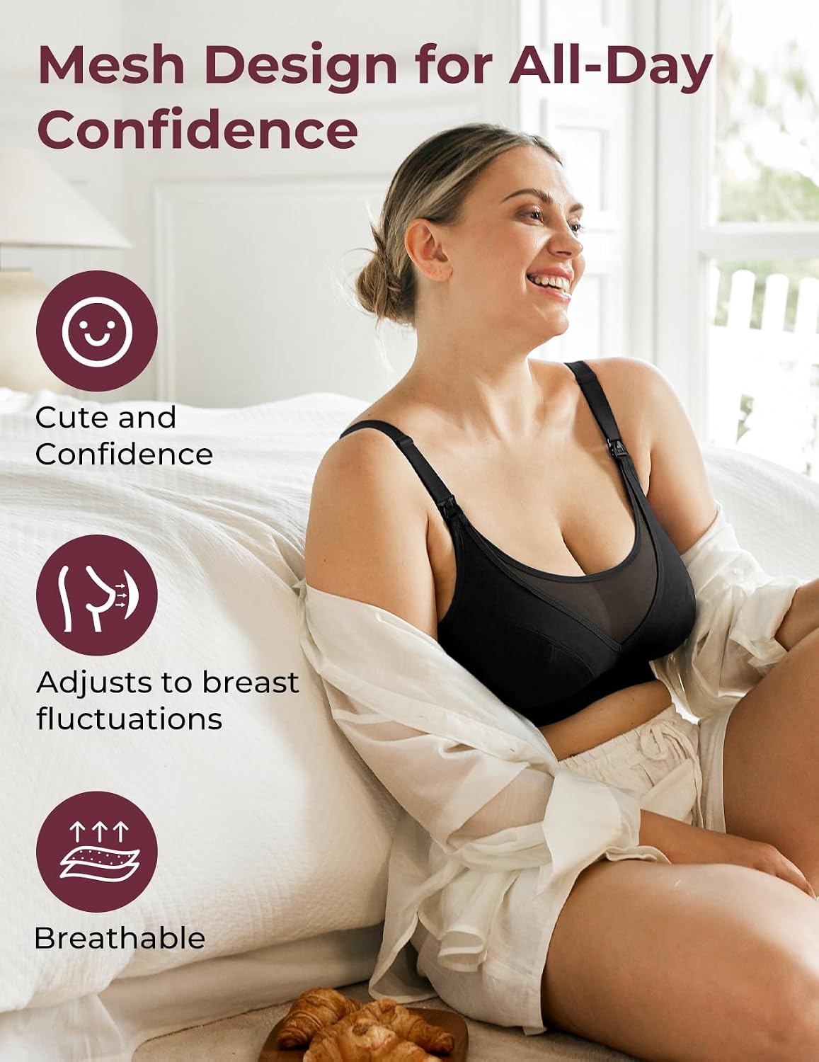 Momcozy Mesh Hands Free Pumping Bra — image 2