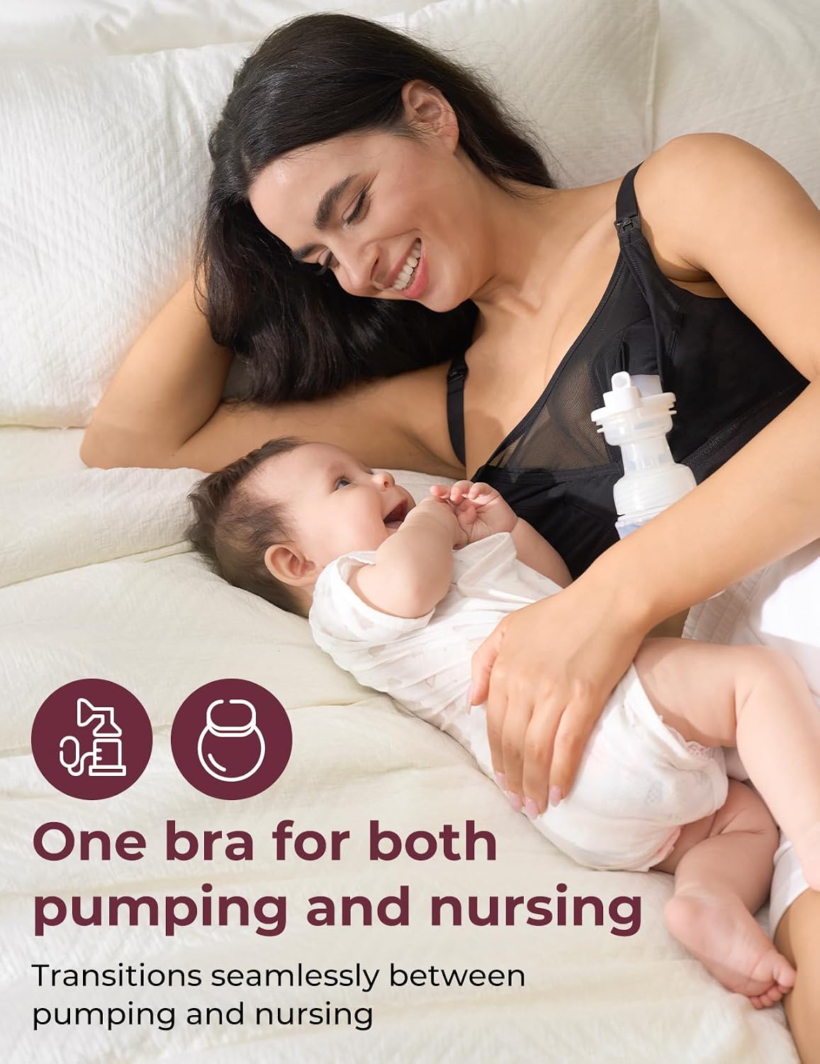 Momcozy Mesh Hands Free Pumping Bra — image 3