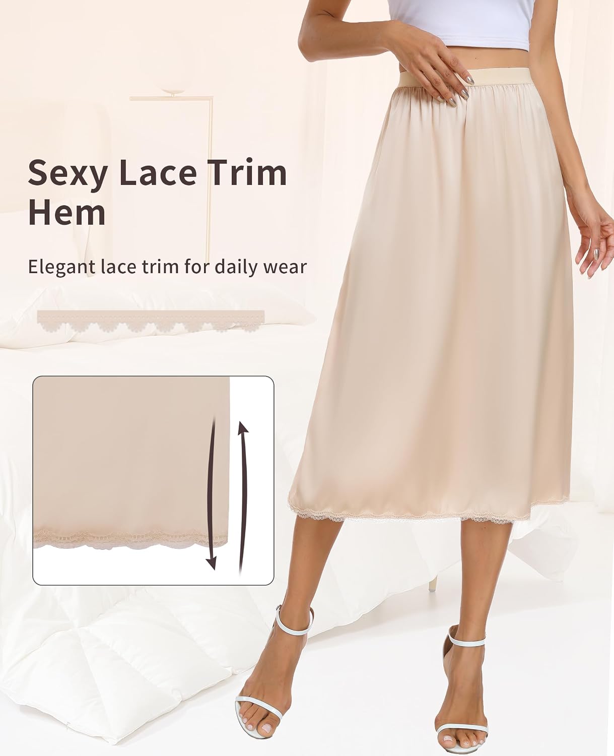 Vlazom Satin Half Slip for Women — image 3