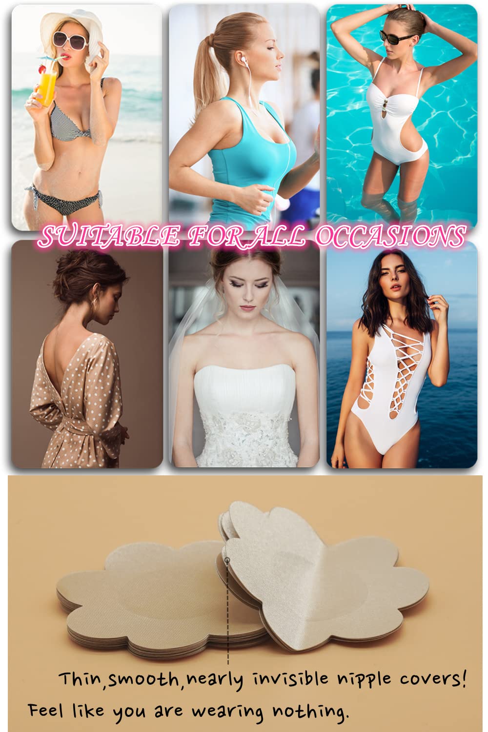 YREEIS Hypoallergenic Disposable Satin Nipple Pasties — image 4