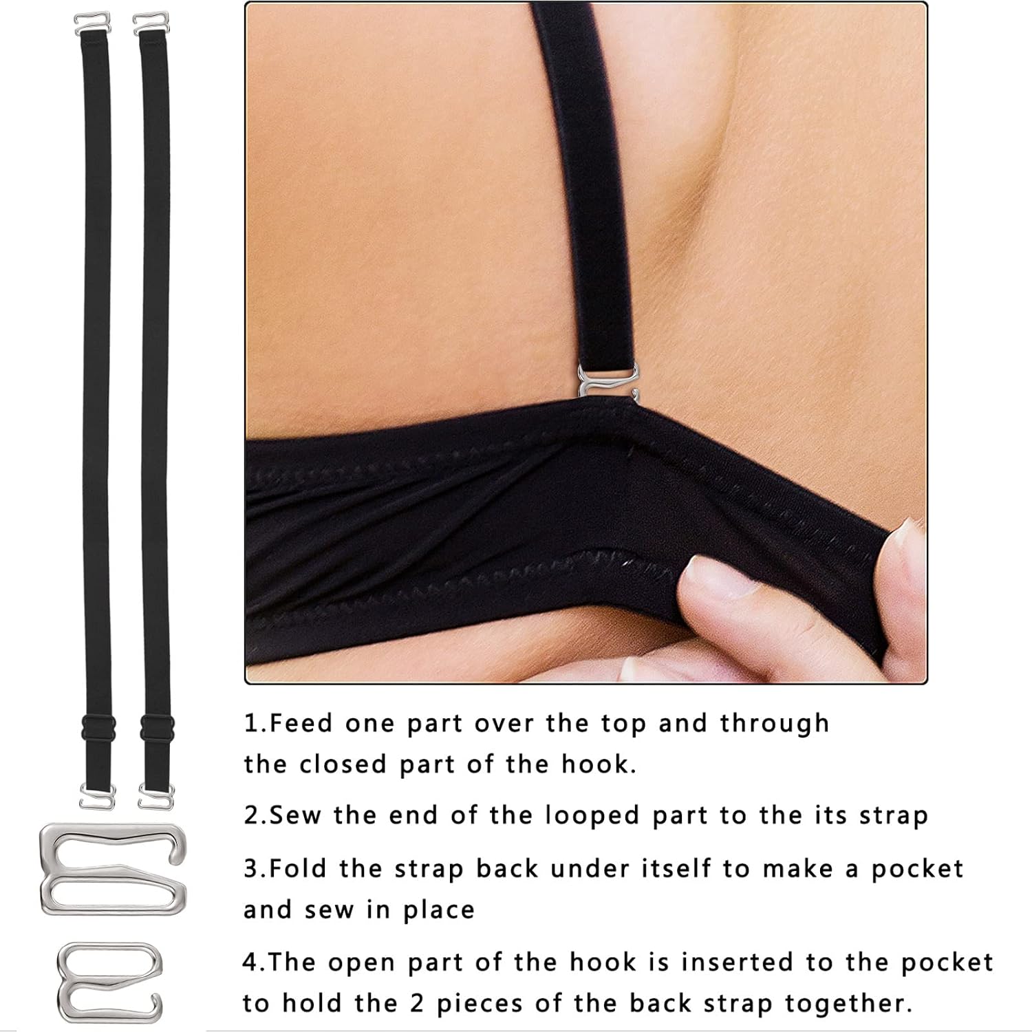 Bra Strap Slider Hooks and Rings Set — image 6