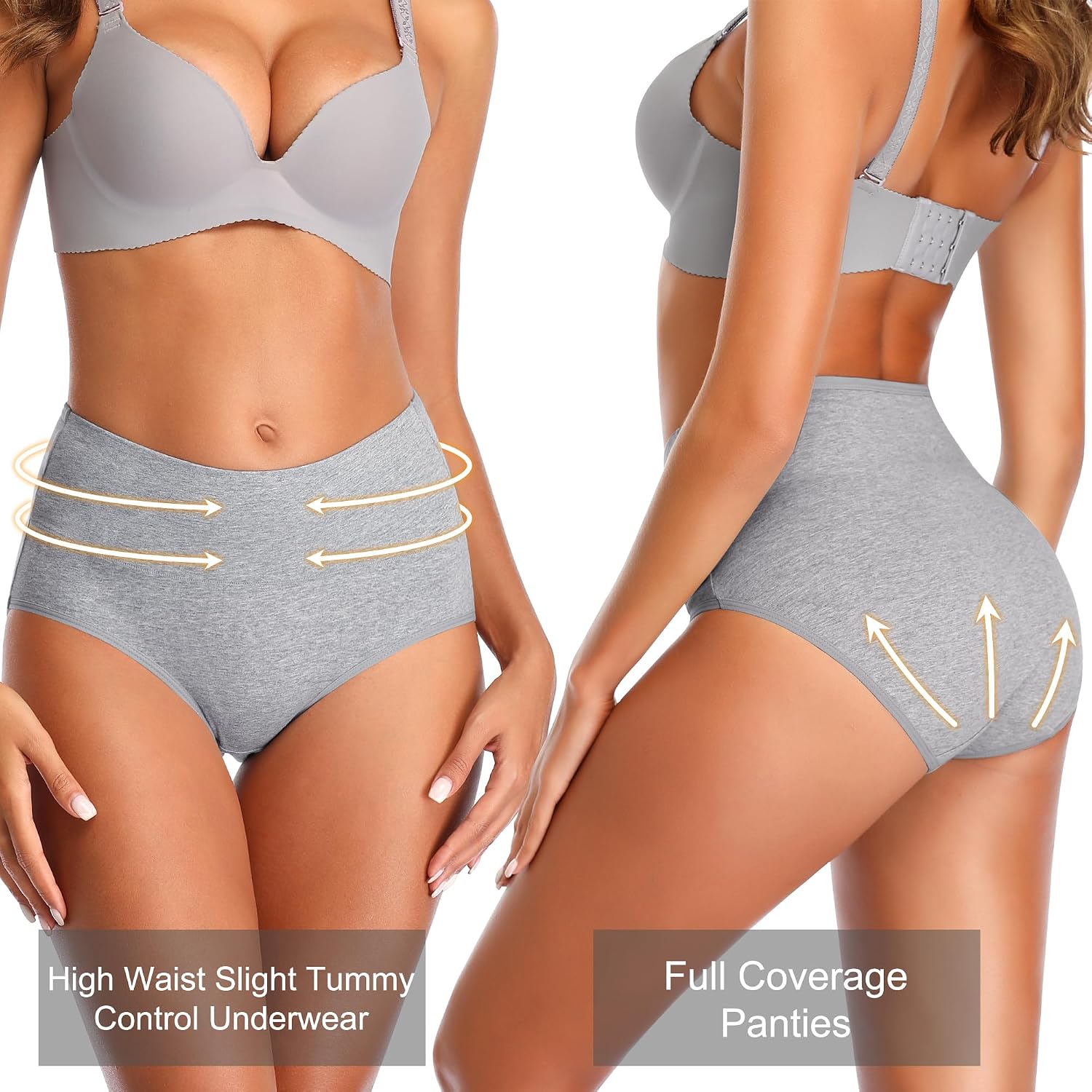 IROCUE High Waisted Cotton Postpartum Panties Multipack — image 2