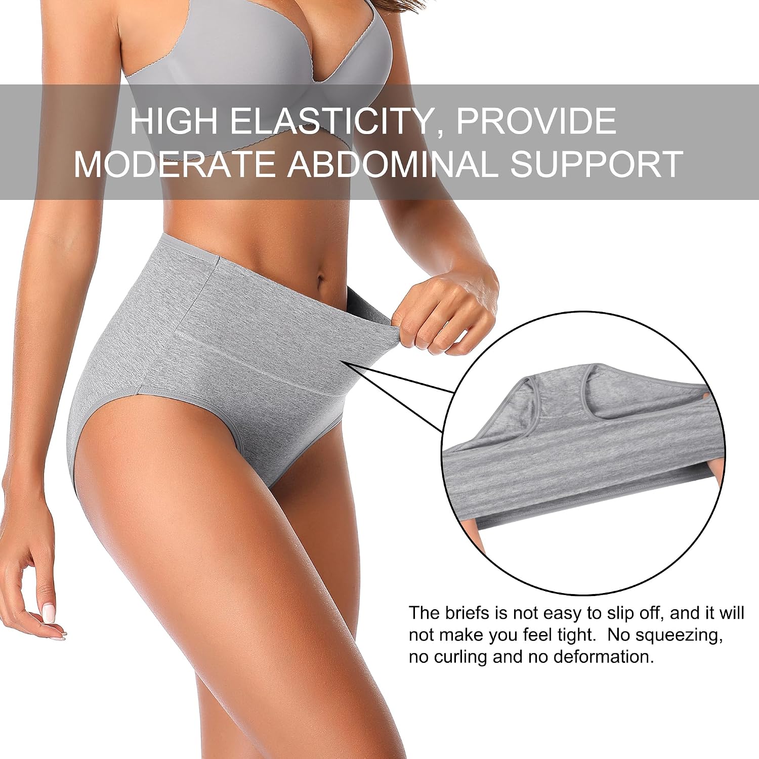 IROCUE High Waisted Cotton Postpartum Panties Multipack — image 3