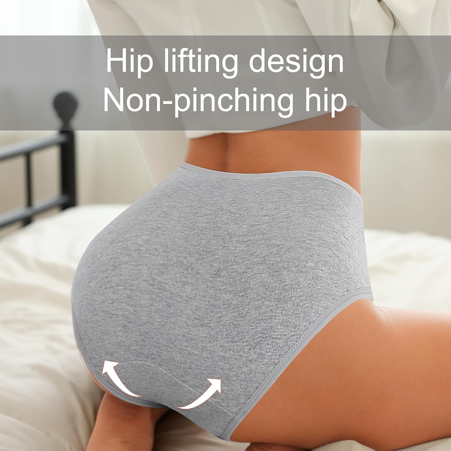IROCUE High Waisted Cotton Postpartum Panties Multipack — image 5