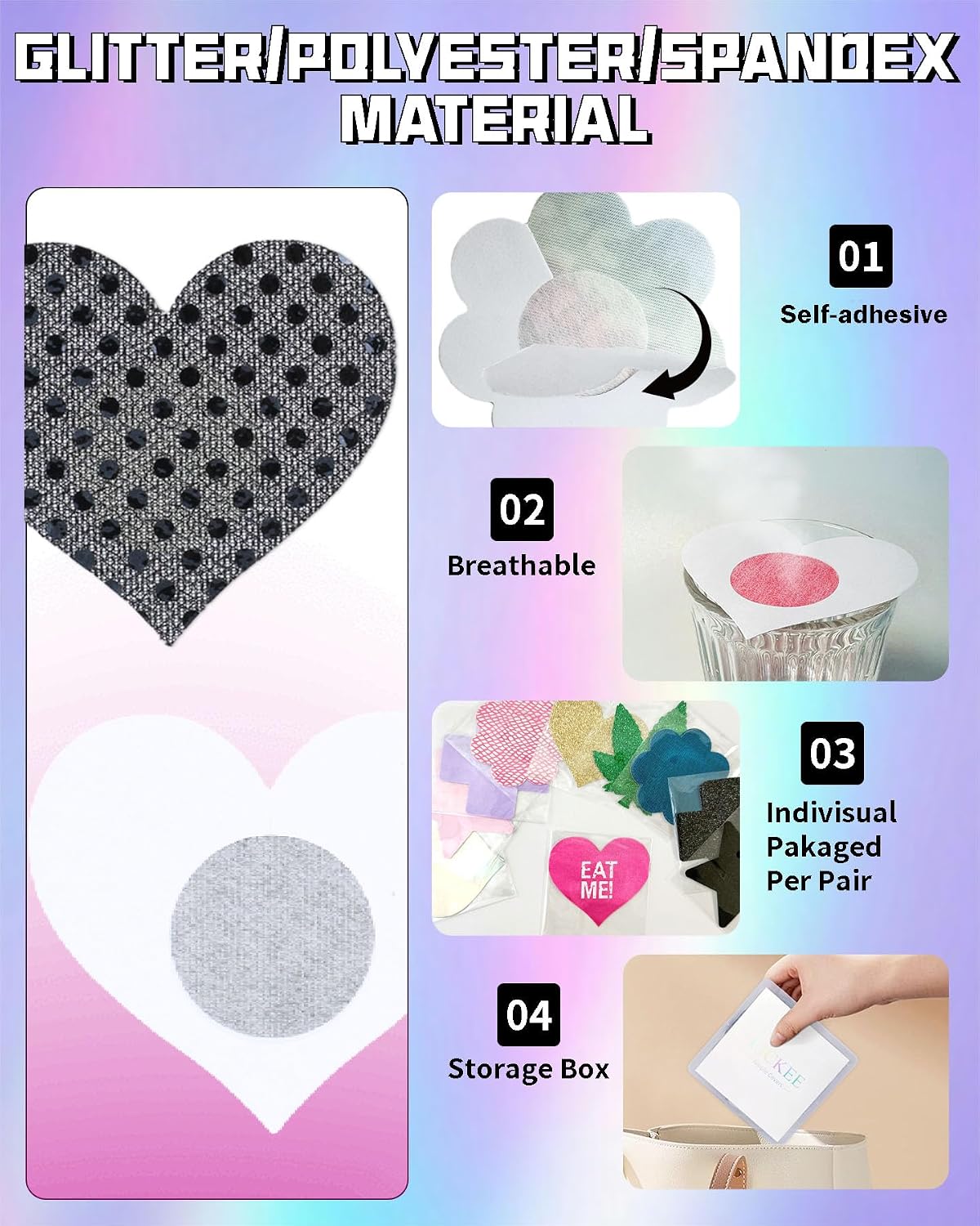 CICKEE Nipple Pasties for Rave and Daily Wear — image 2