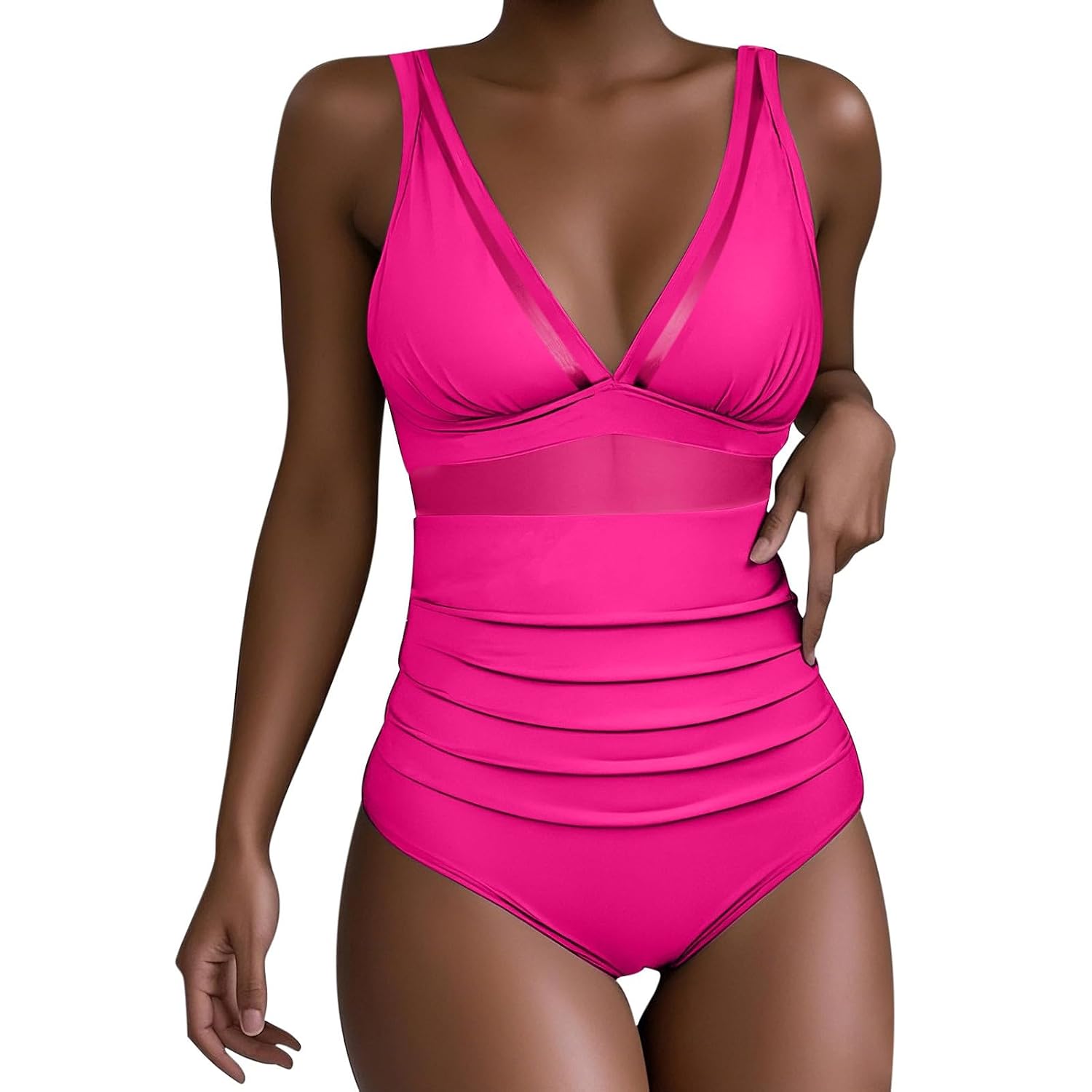 Women's Ruched Tummy Control Monokini — image 8