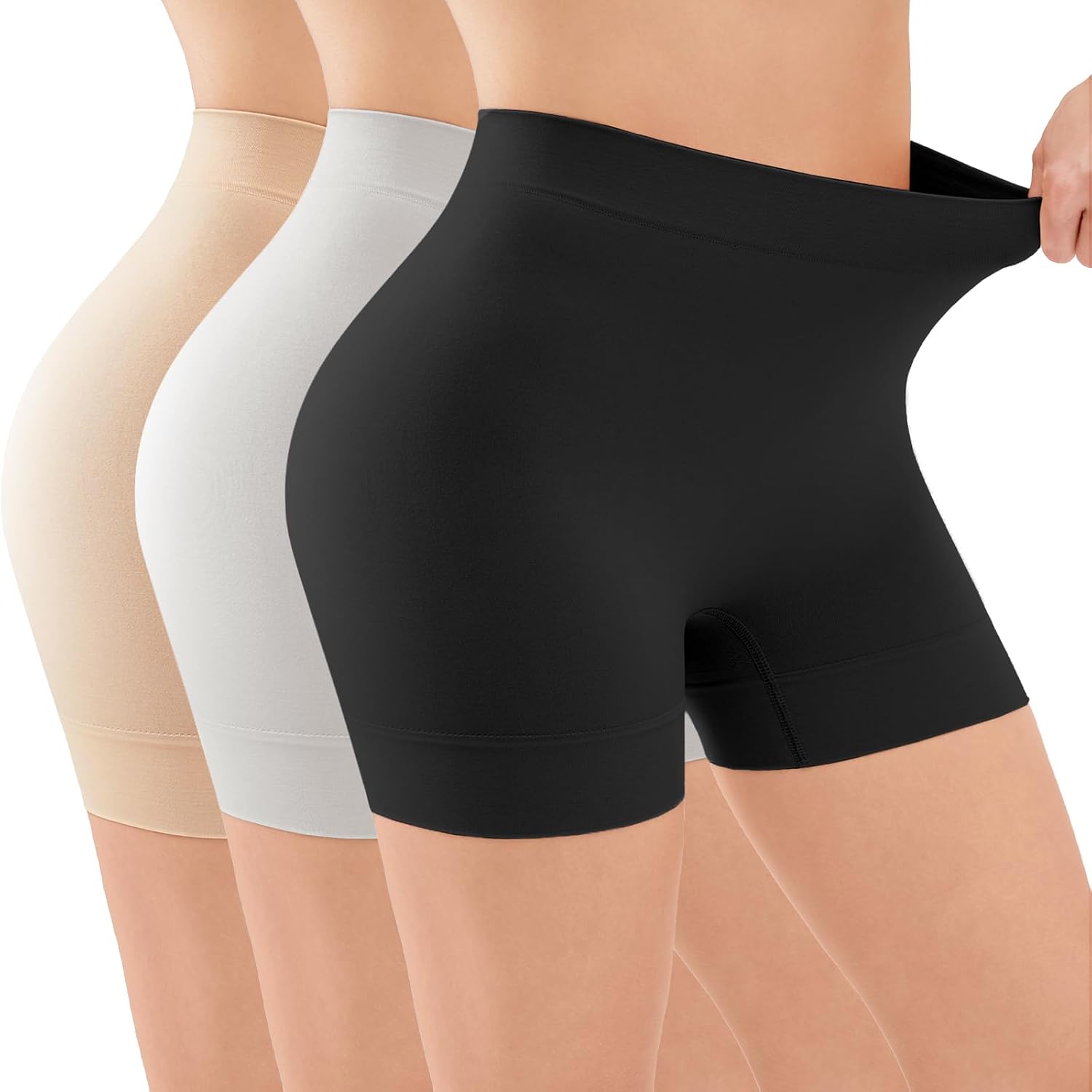 YADIFEN 3 Pack Seamless Slip Shorts for Women