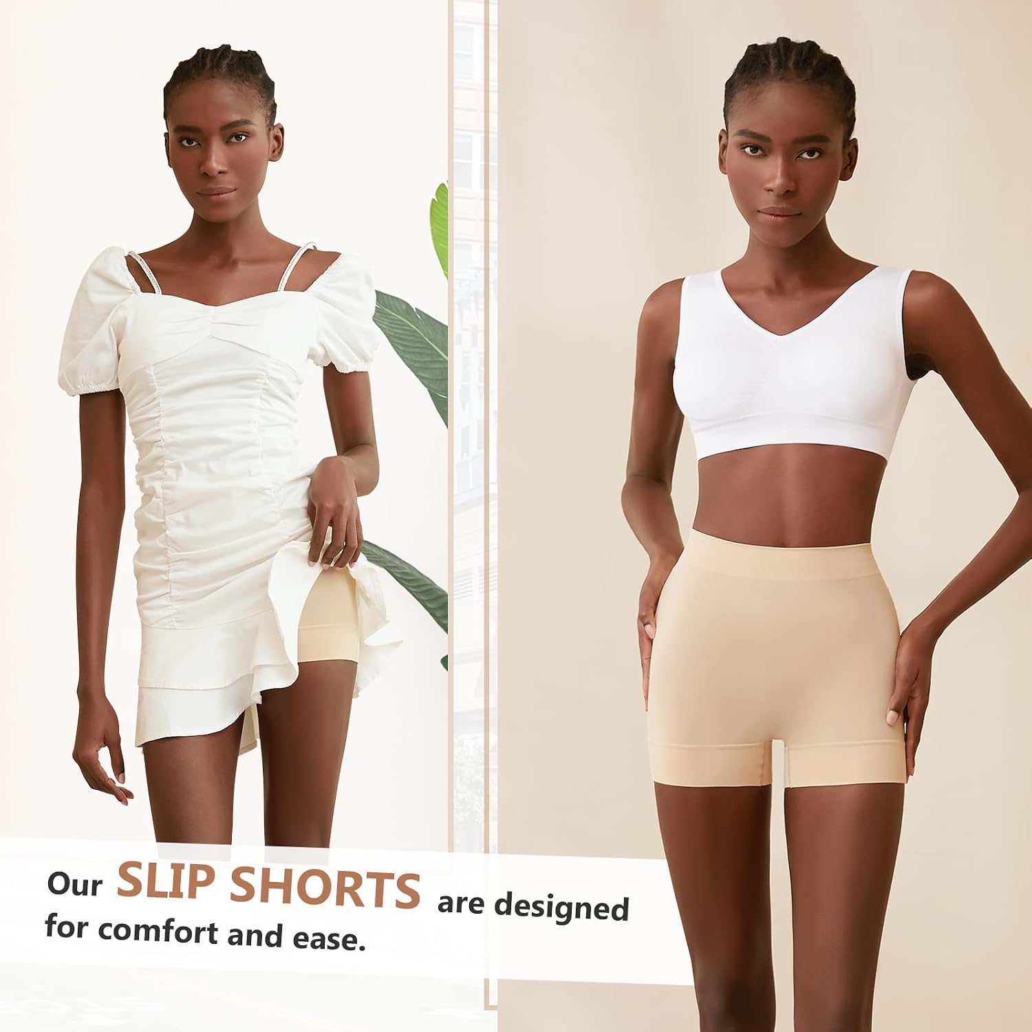 YADIFEN 3 Pack Seamless Slip Shorts for Women — image 5