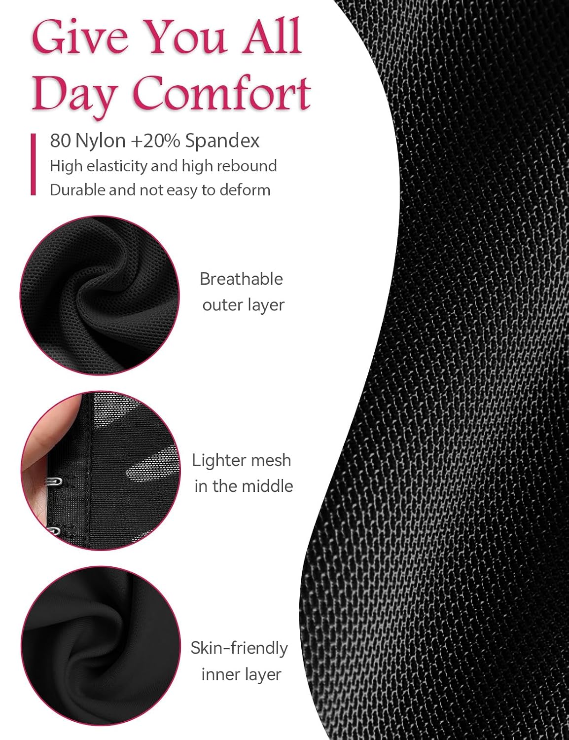 SHAPSHE Short Torso Waist Trainer for Women — image 5
