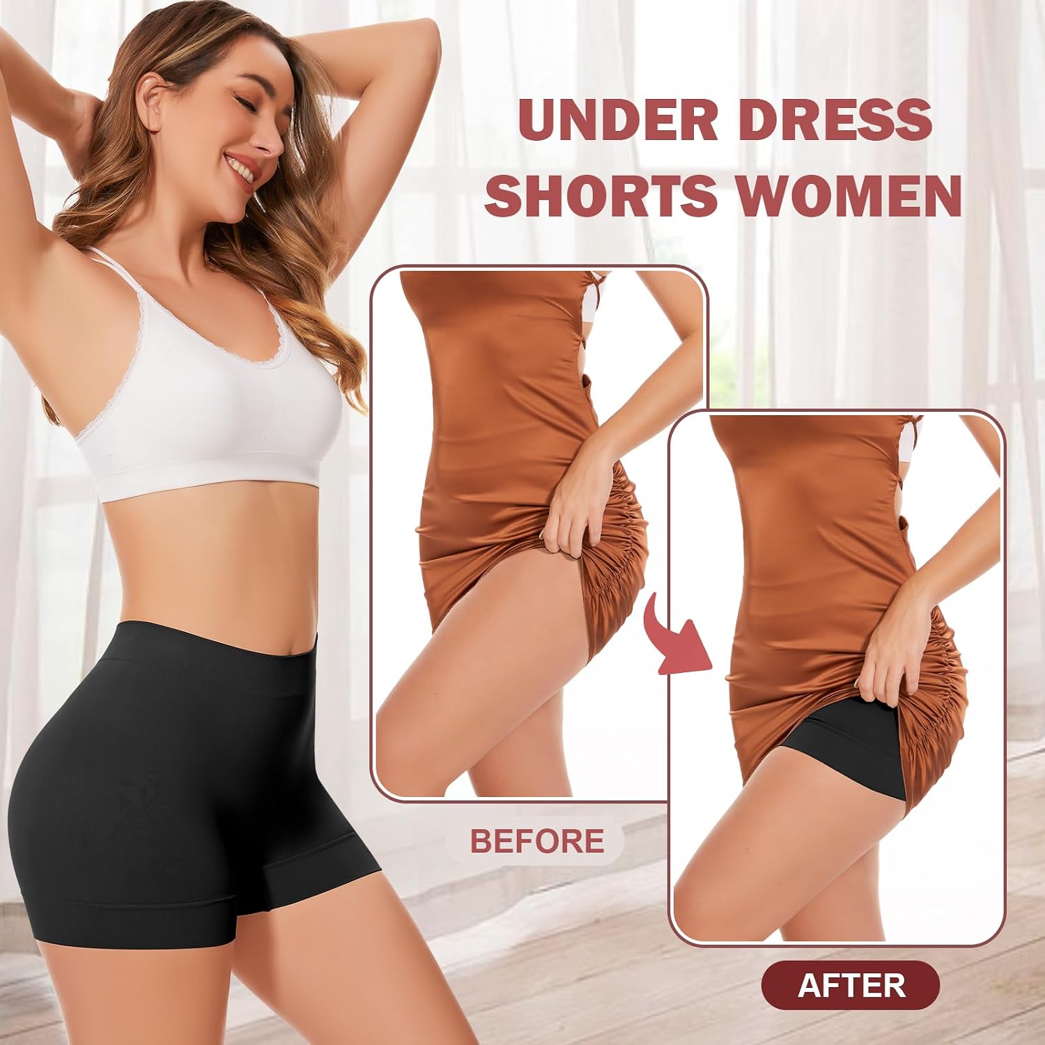 UUMIAER Seamless Anti Chafing Slip Shorts — image 3