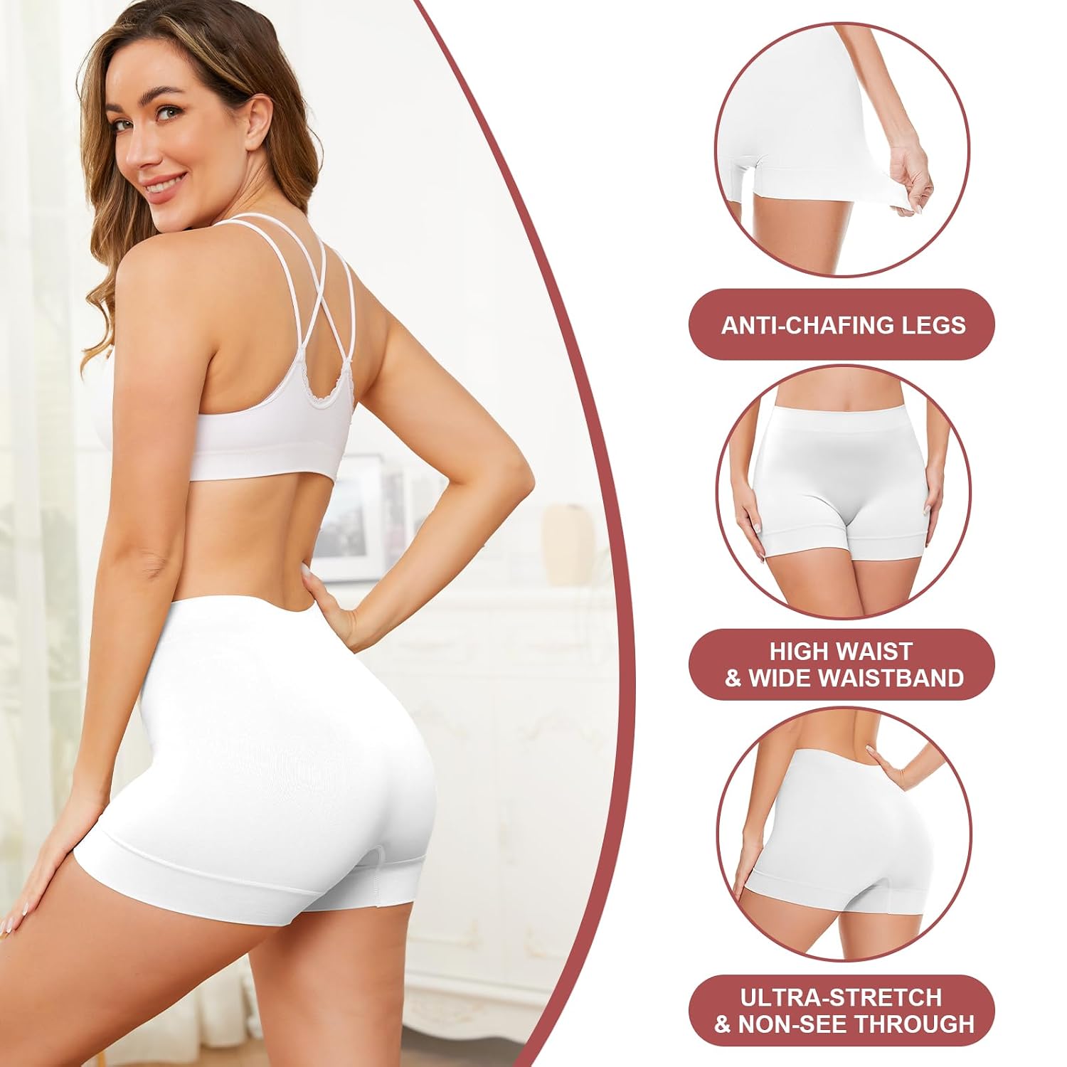 UUMIAER Seamless Anti Chafing Slip Shorts — image 5