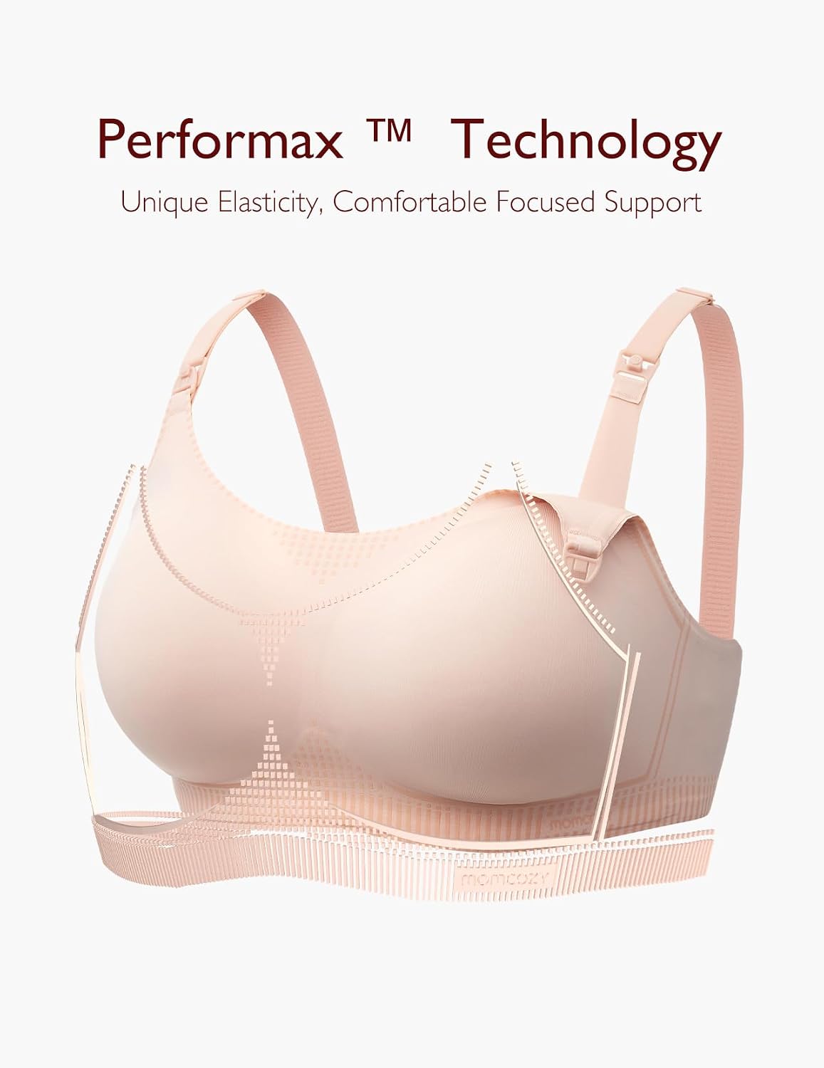 Momcozy Seamless Nursing Bra for Pregnancy and Breastfeeding — image 2