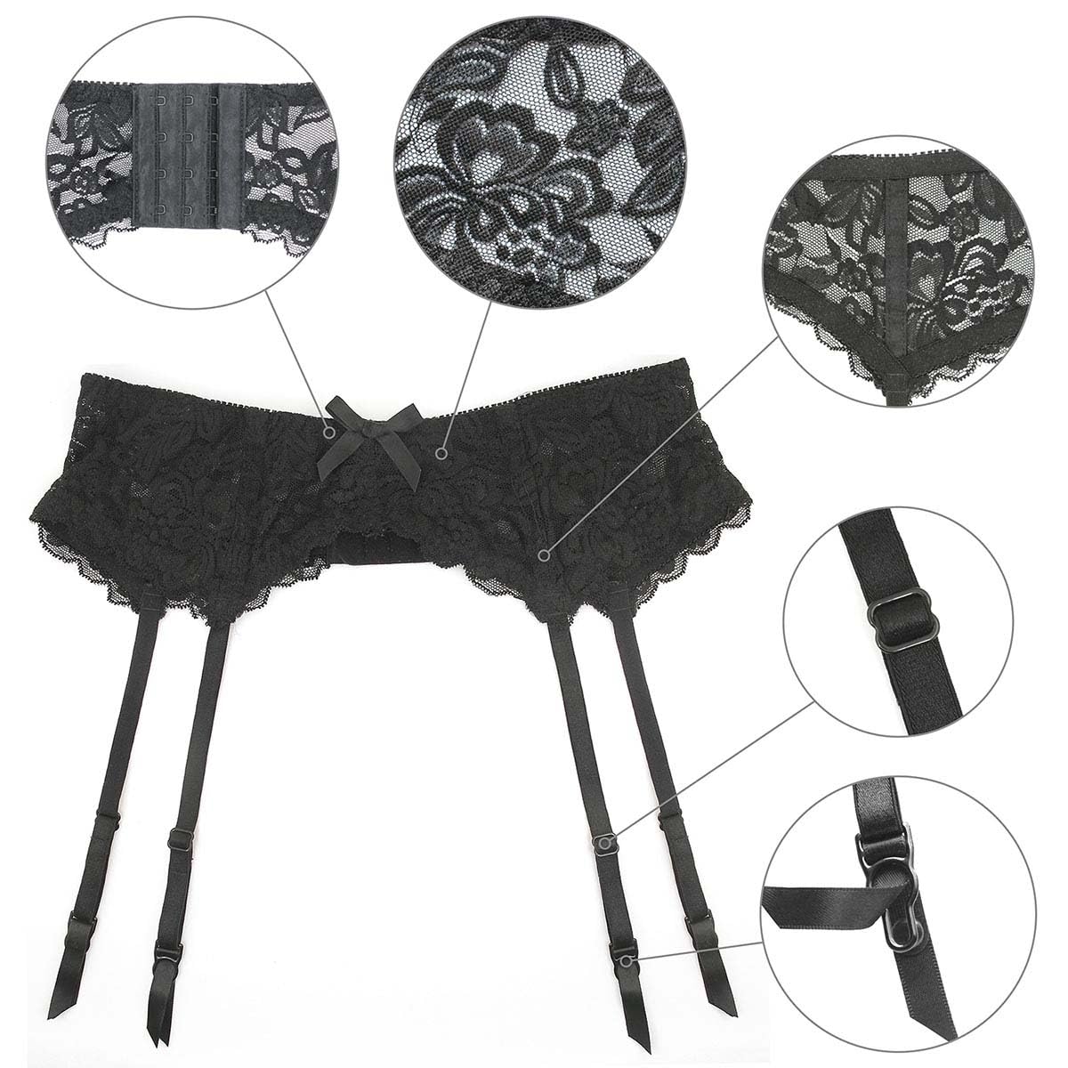 GARGALA Lace Garter Belt for Stockings — image 3