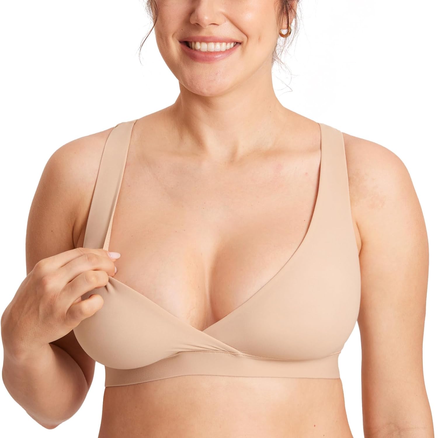 MOMANDA Crossover Nursing Bra for Breastfeeding — image 9