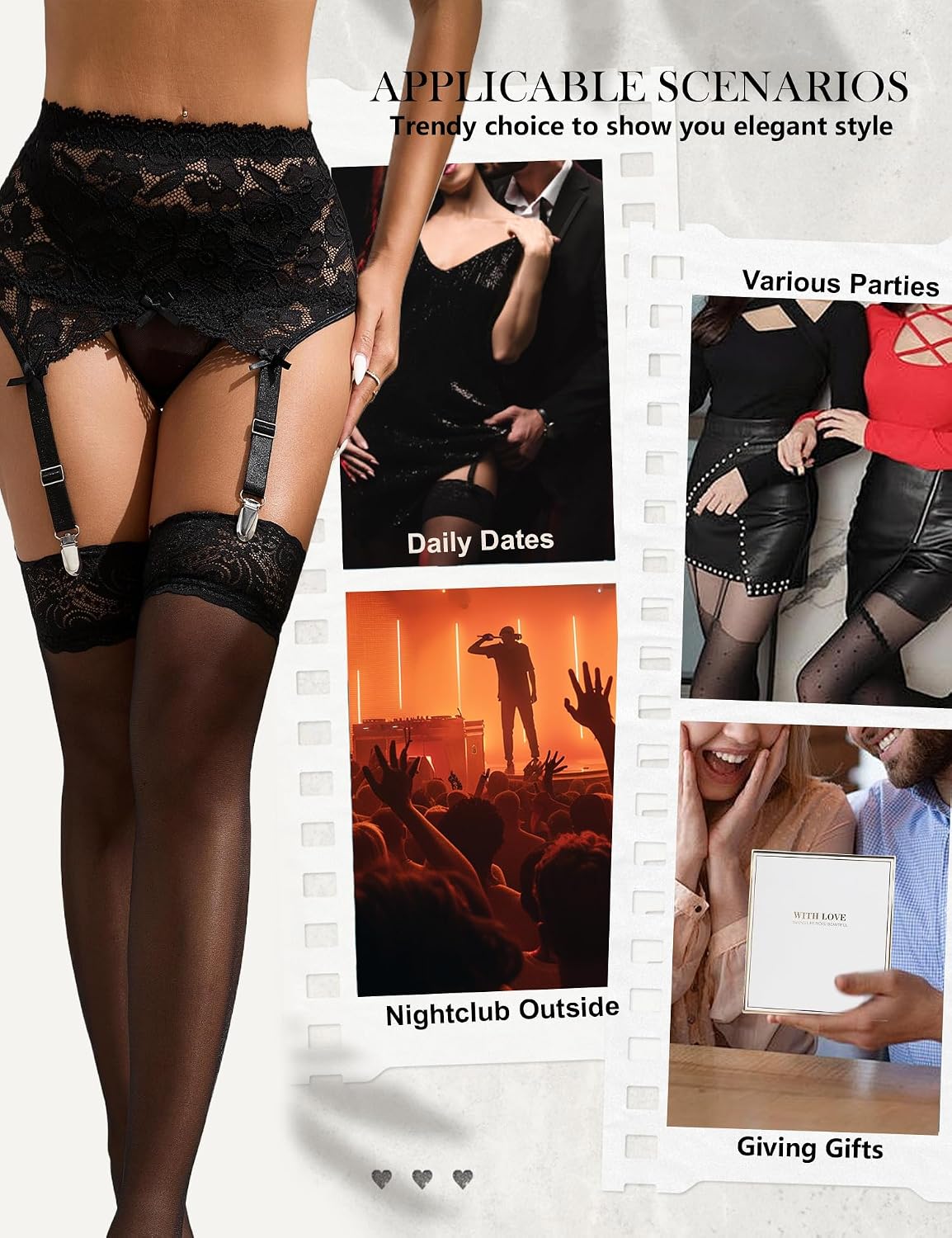 ohyeahlady Plus Size Mesh Lace Thigh High Stockings — image 5