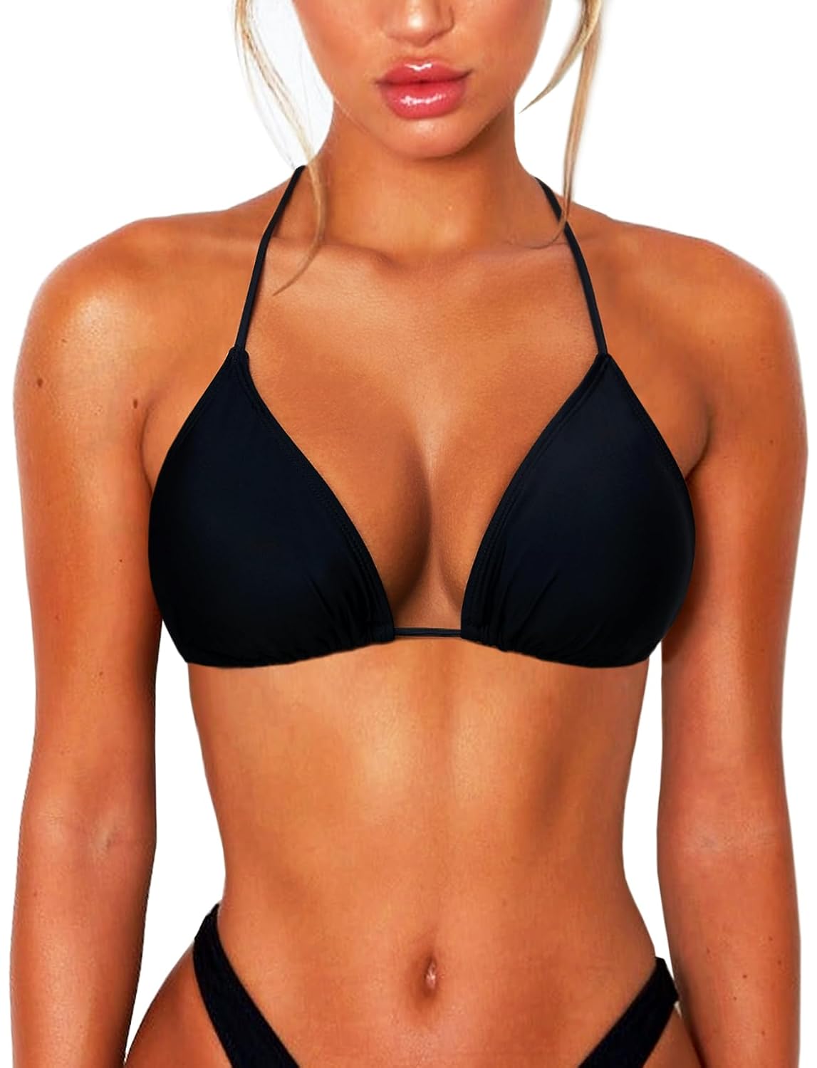OZICERD String Triangle Bikini Top