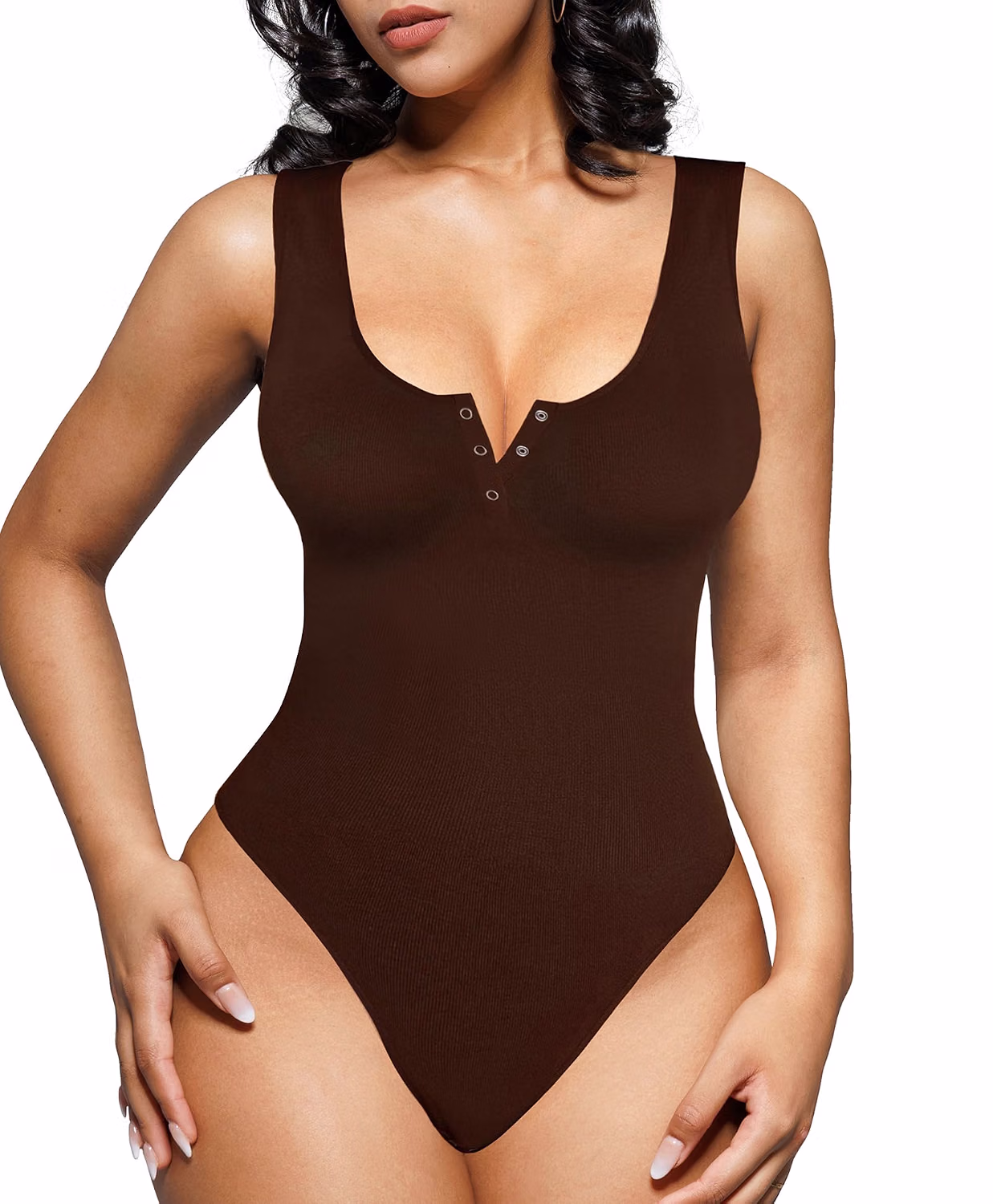 Popilush Women's Tummy Control Corset Bodysuit — image 8
