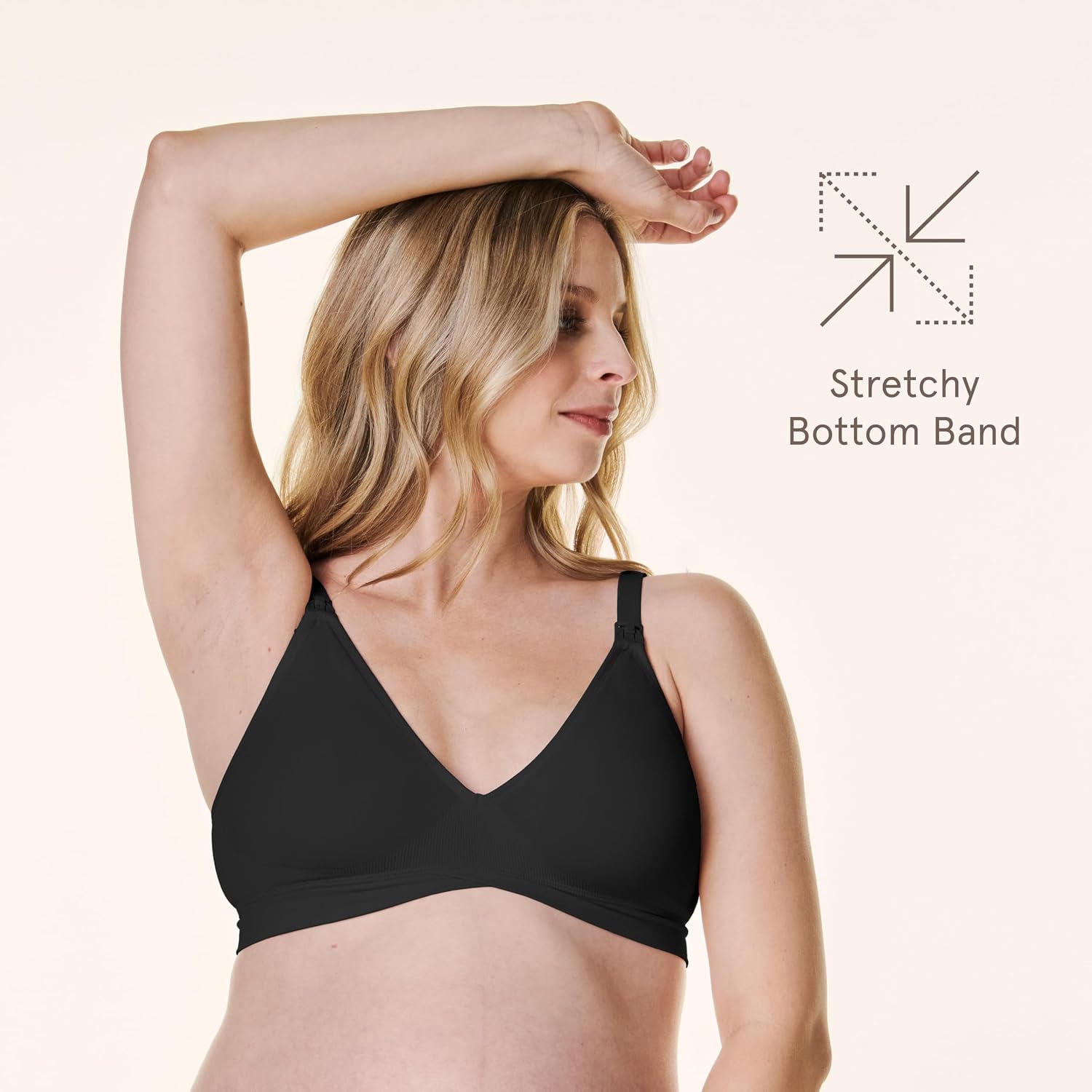 Bravado Designs Wireless V-Neck Maternity Nursing Bra — image 3