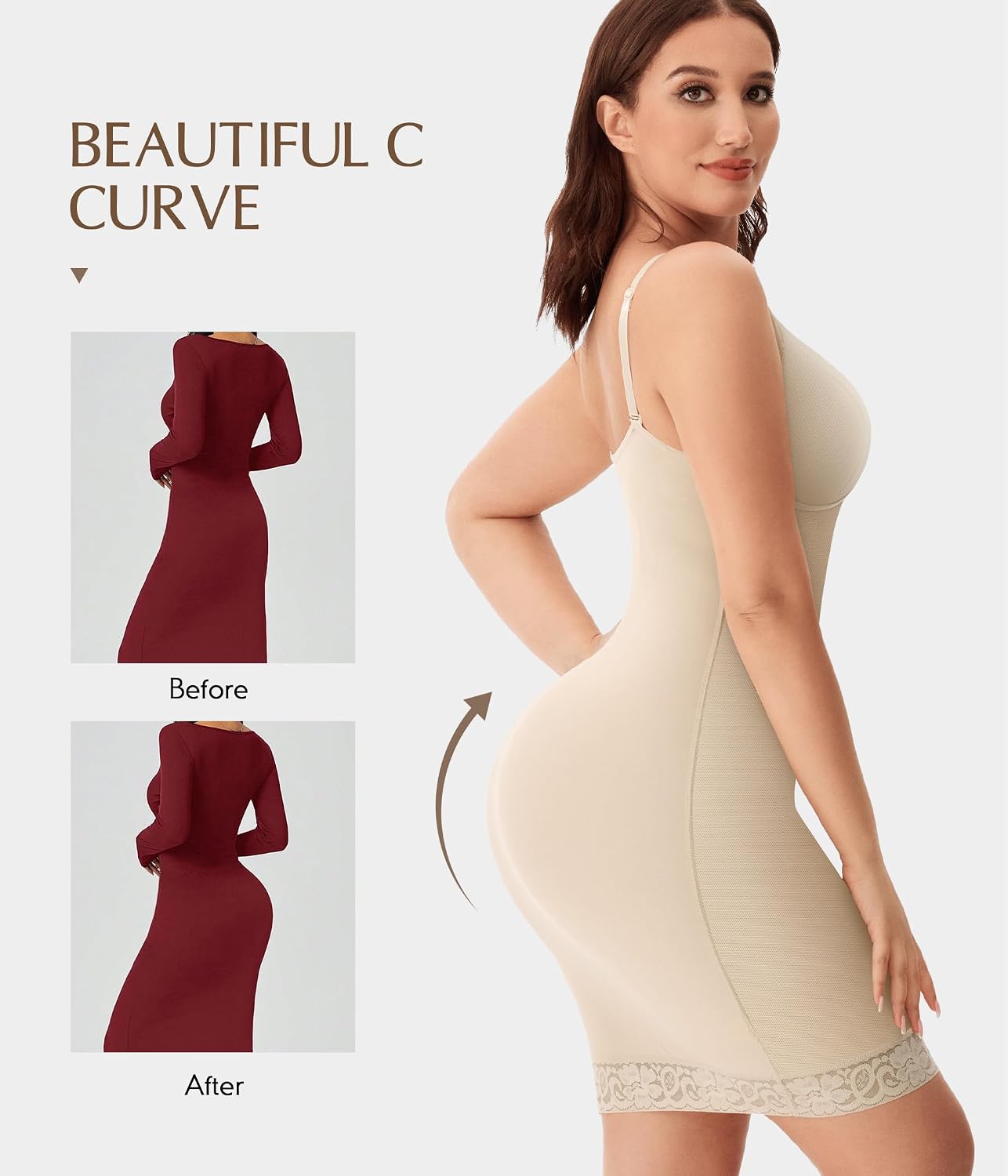 MERYOSZ Tummy Control Body Shaper Dress — image 4