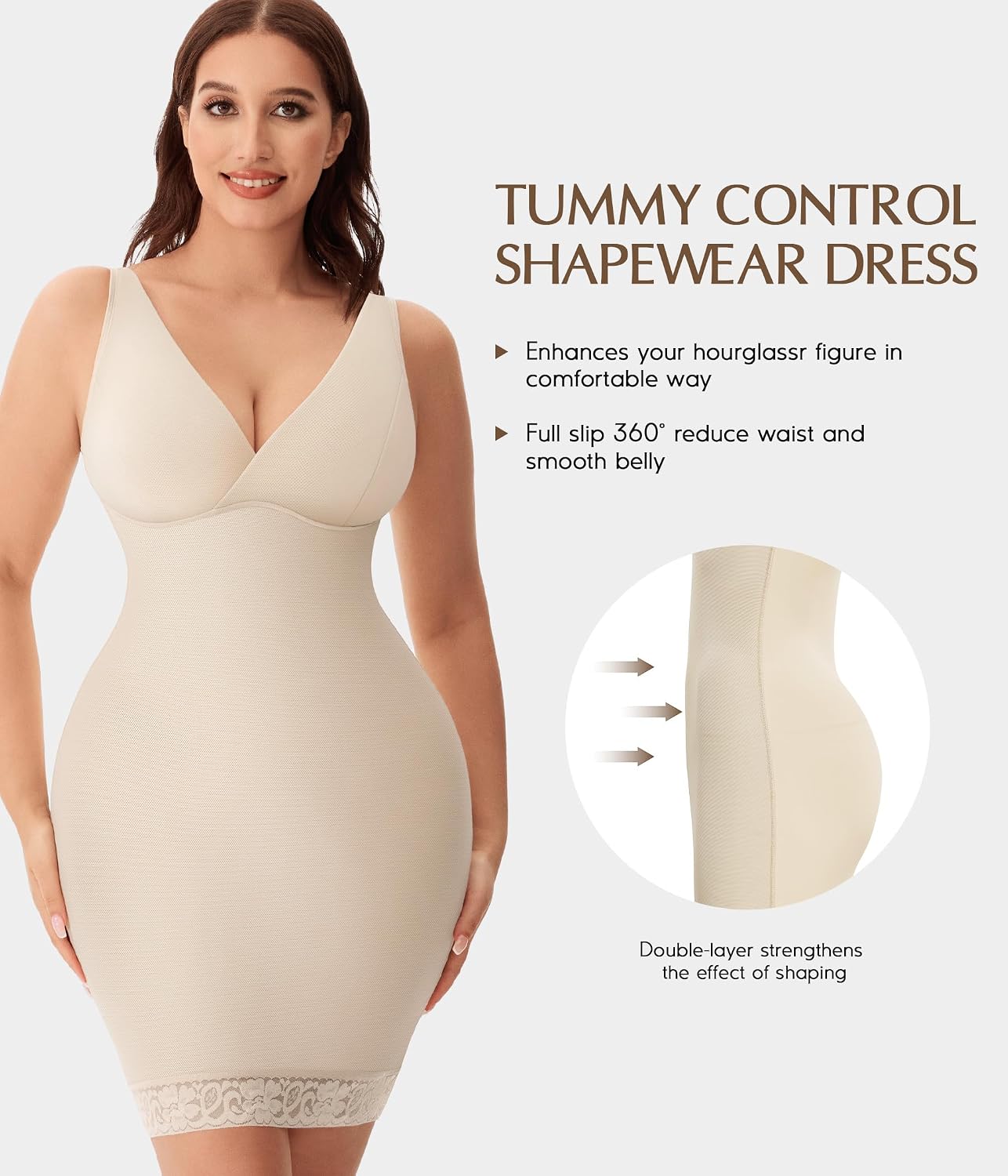 MERYOSZ Tummy Control Body Shaper Dress — image 7