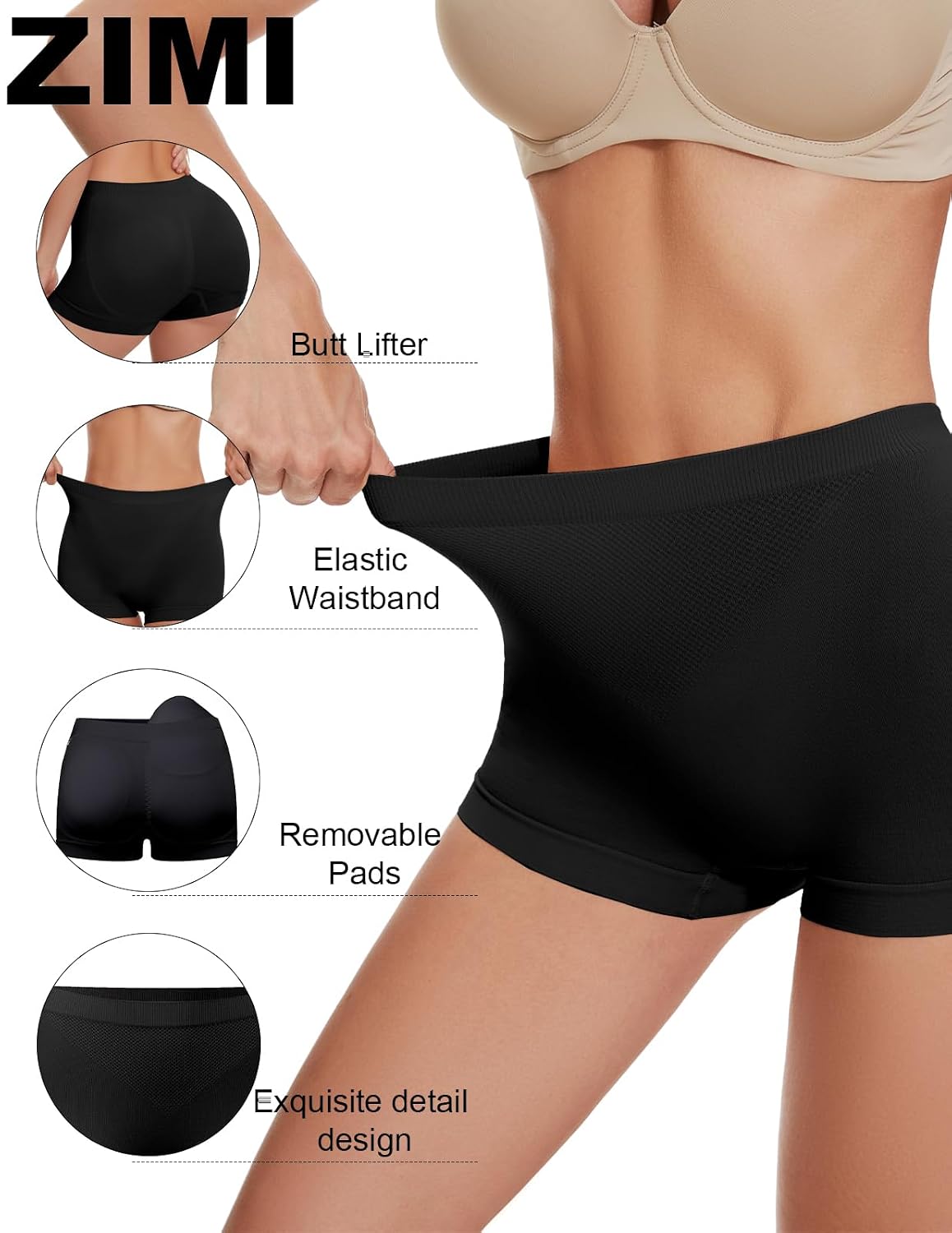 Zimi Collection Butt Lifter Boyshort Panties — image 2