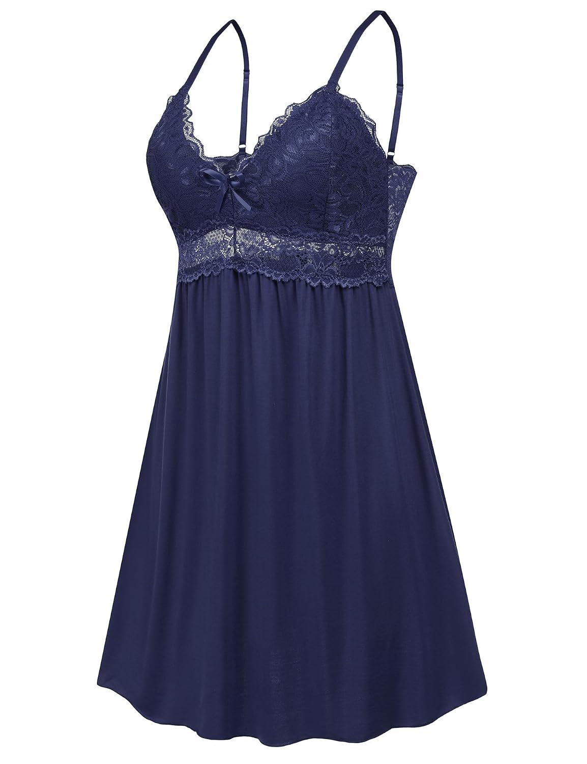 Oberitiny Lace Modal V-Neck Babydoll Chemise — image 5