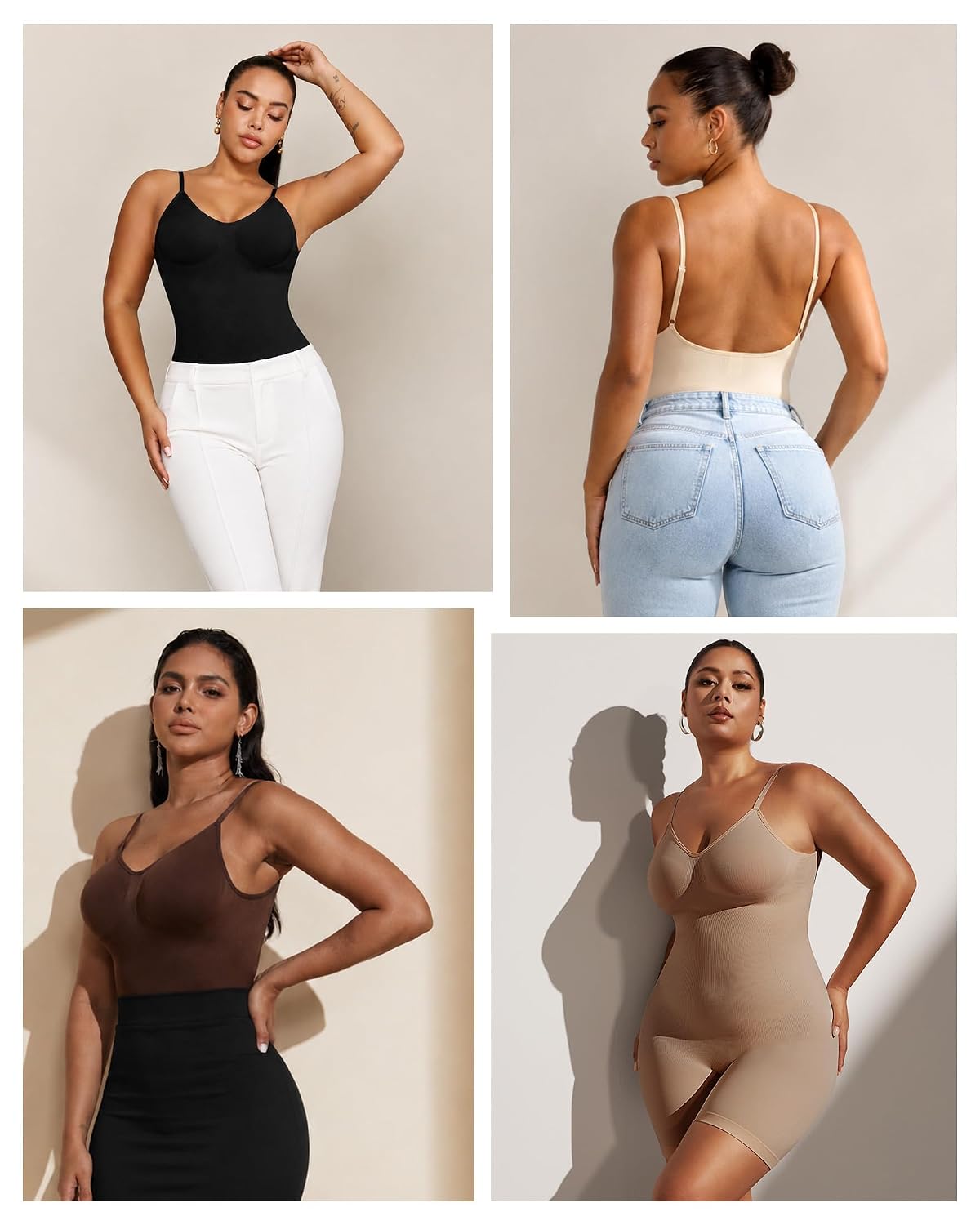 PAUKEE Backless Shapewear Bodysuit Tummy Control — image 6