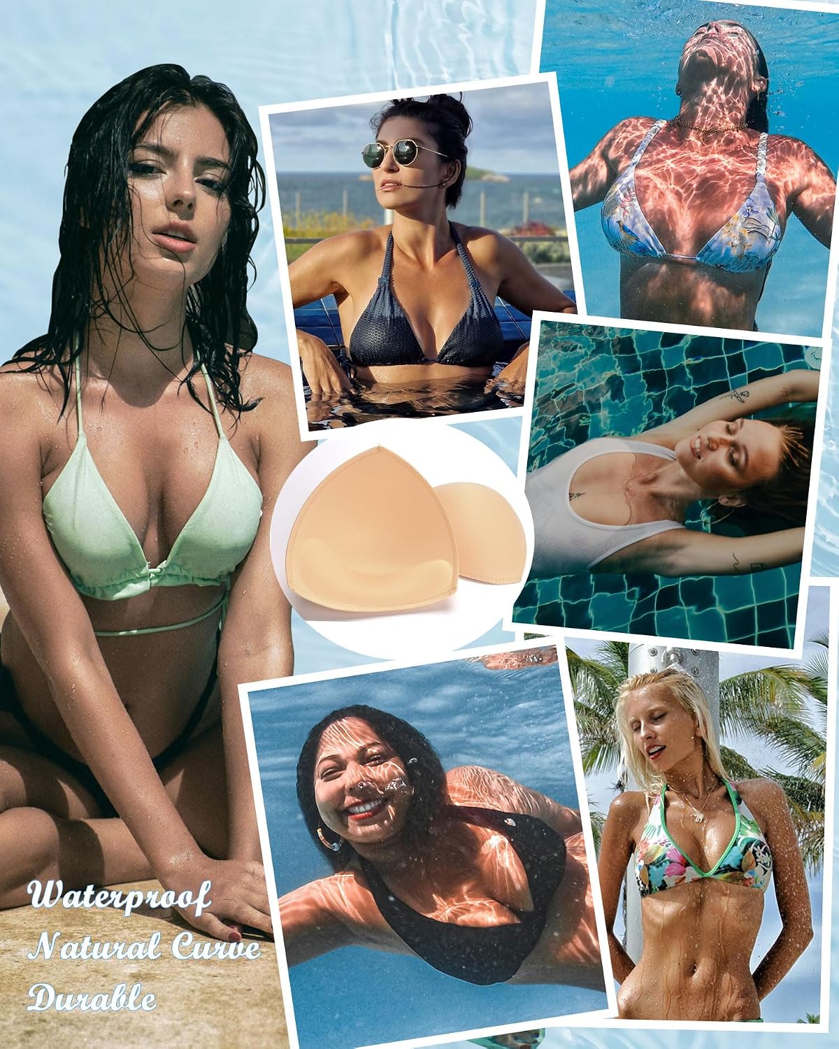 KSang Waterproof Push Up Bra Pads Inserts — image 3