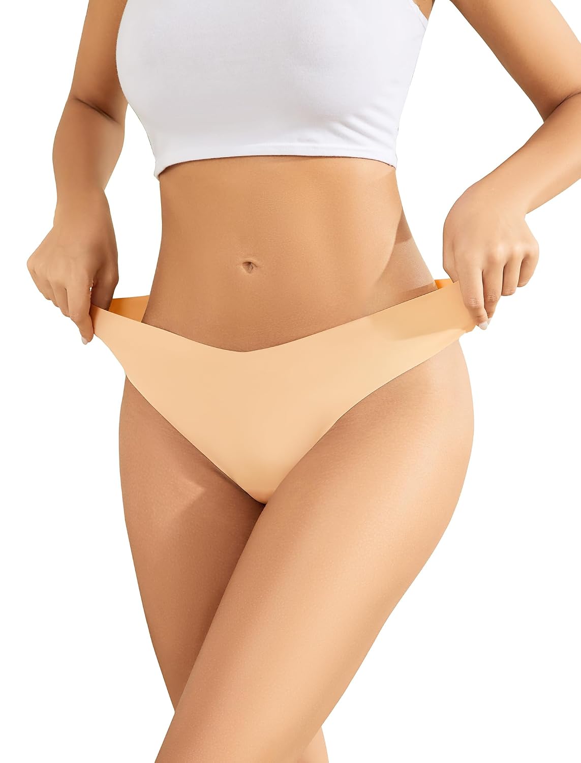 voenxe Seamless No Show Thongs 5 Pack — image 2
