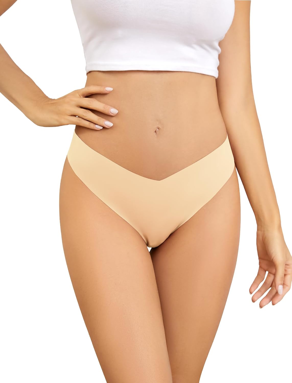 voenxe Seamless No Show Thong 5 Pack — image 3