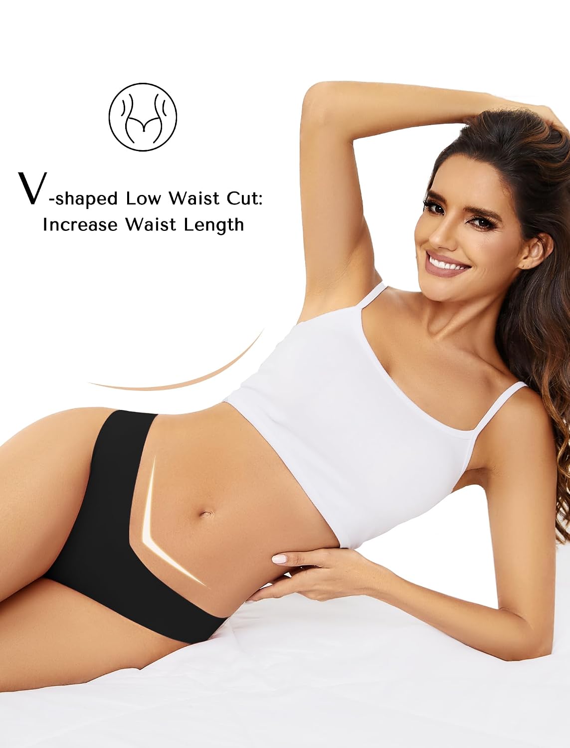 voenxe Seamless No Show Thong 5 Pack — image 4