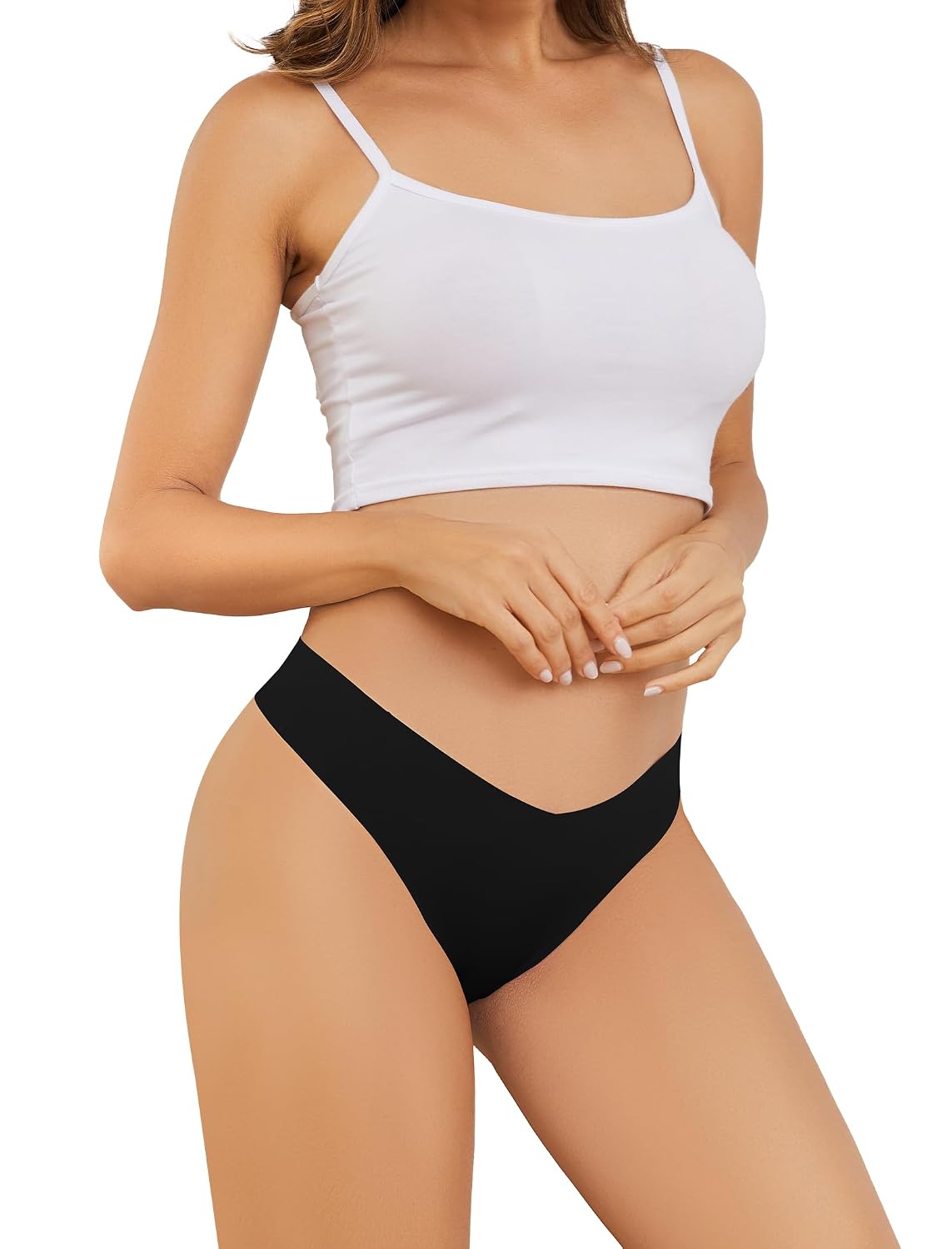voenxe Seamless No Show Thong 5 Pack — image 7